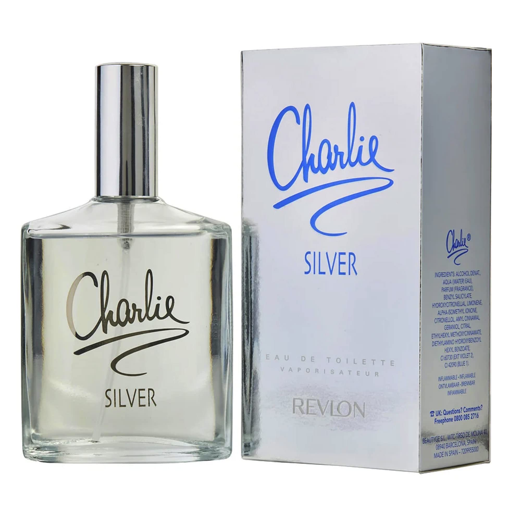 Perfume Revlon Charlie Silver Eau De Toilette 100 Ml - Venta Internacional