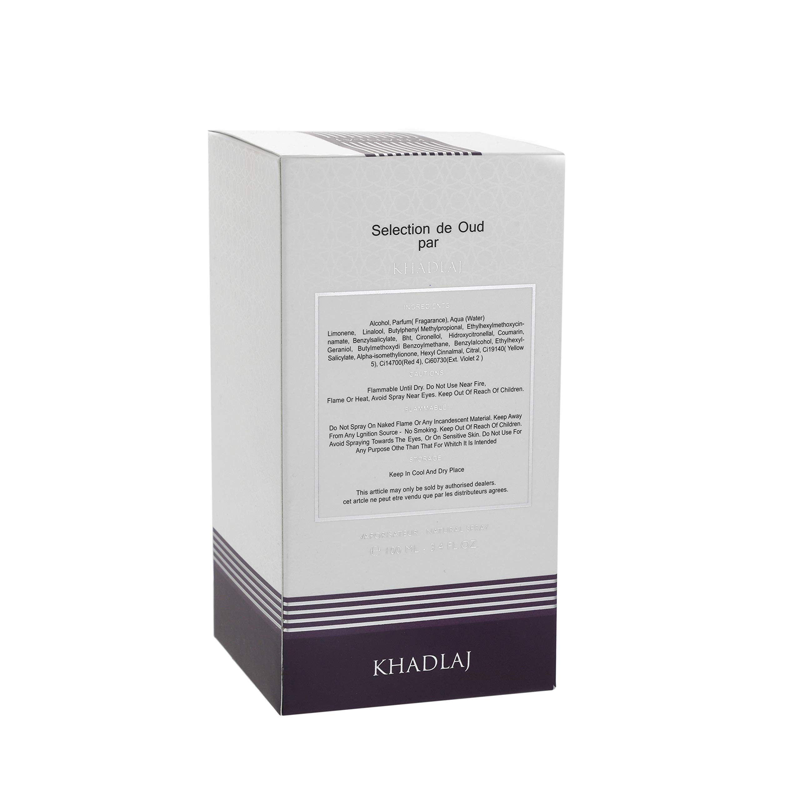 Foto 5 pulgar | Perfume Khadlaj Oud Pour Klassik Edp 100 ml Unisex-Venta Internacional
