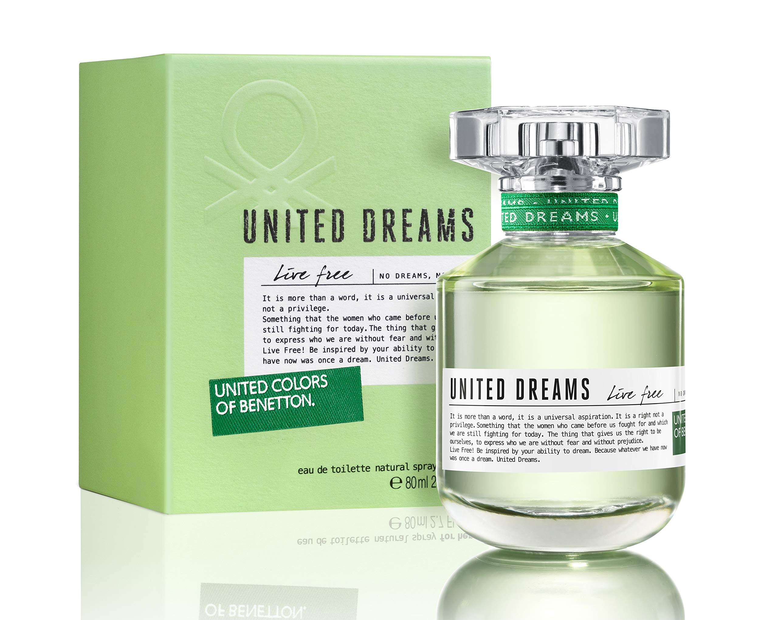 Foto 2 | Perfume United Dreams Live Free Eau De Toilette, 80 Ml, Benetton - Venta Internacional.