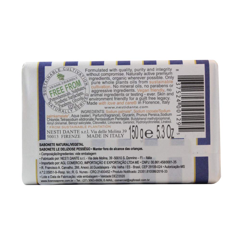 Foto 5 pulgar | Jabón Nesti Dante Le Deliziose Melocotón 150 Ml - Venta Internacional.