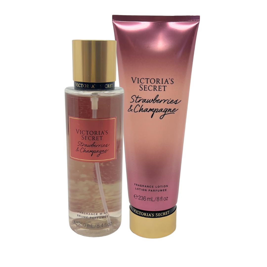 Set De Fragancias Victoria's Secret Fresas Y Champán - Venta Internacional.