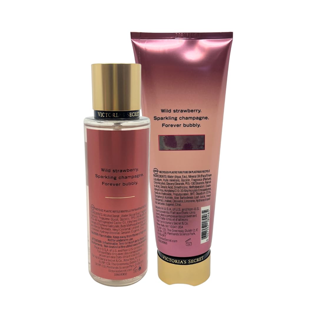 Foto 2 | Set De Fragancias Victoria's Secret Fresas Y Champán - Venta Internacional.