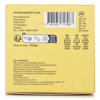 Foto 2 | Fragancia Para Coche Max Benjamin Grapefruit Shores Con Dispensador - Venta Internacional.