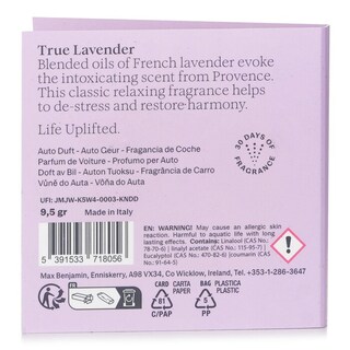 Foto 2 | Recarga De Fragancia Para Coche Max Benjamin True Lavender - Venta Internacional.