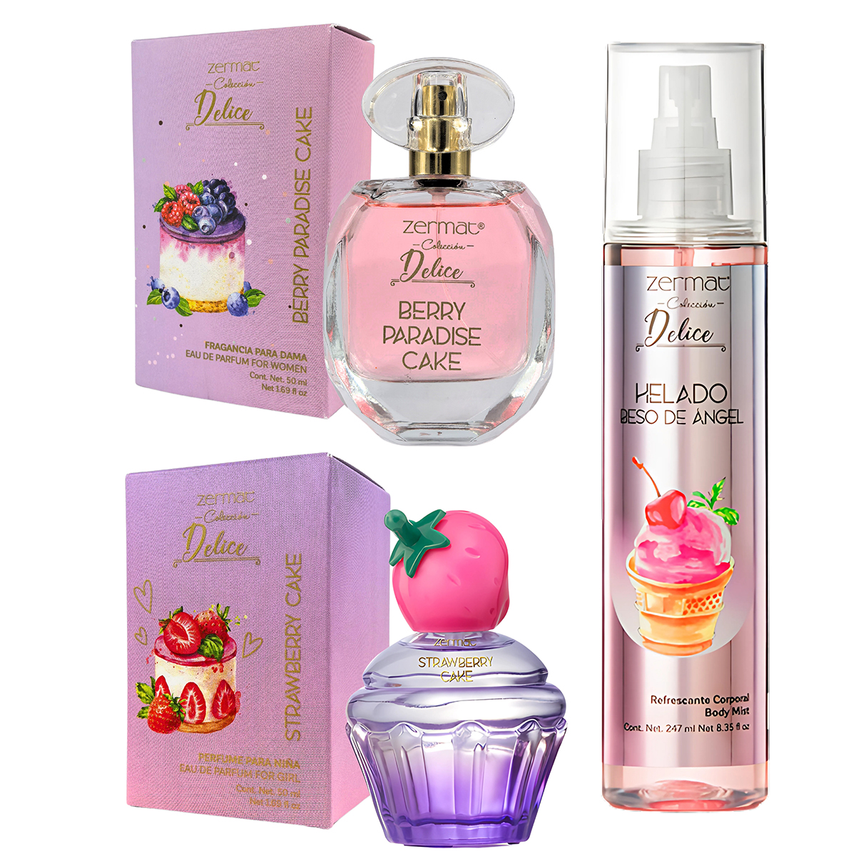 Foto 3 pulgar | Set 3 Perfumes Zermat Fragancia Dulce Gourmet para Mujer