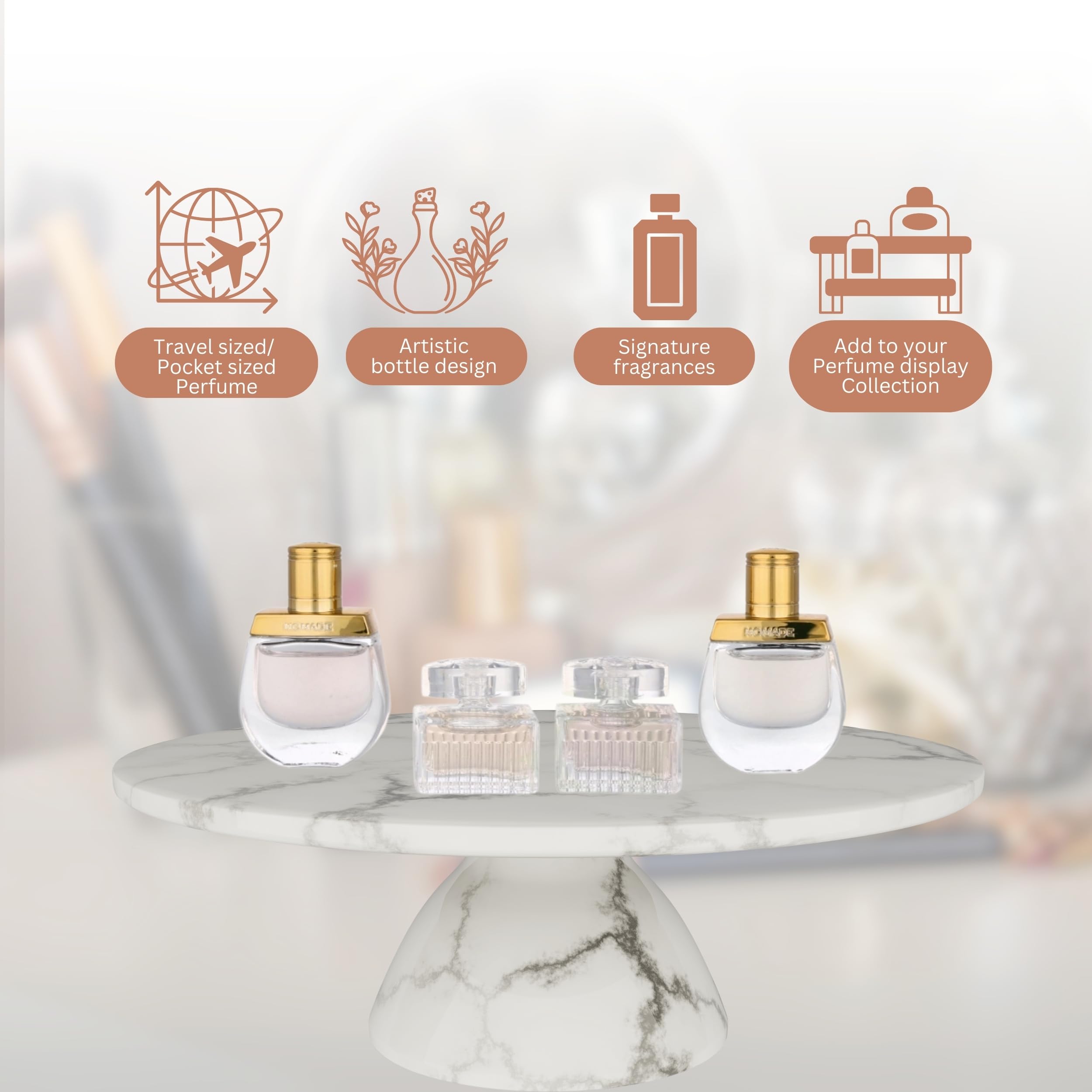 Foto 2 | Set De Perfumes Chloe Para Mujer Con 4 Miniperfumes De 5 Ml - Venta Internacional.
