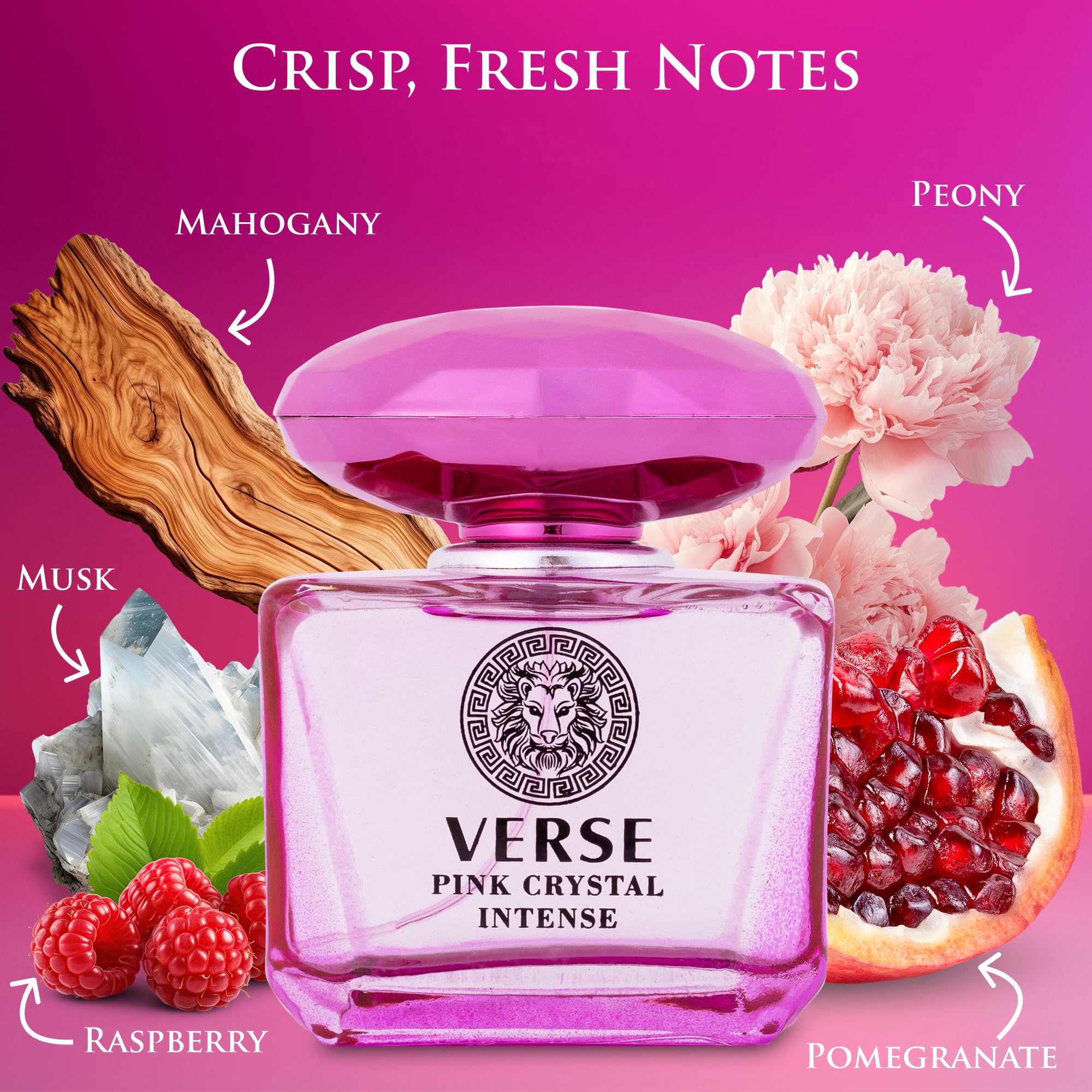 Foto 3 pulgar | Perfume Novoglow Verse Pink Crystal Intense 100 ml para Mujer - Venta Internacional