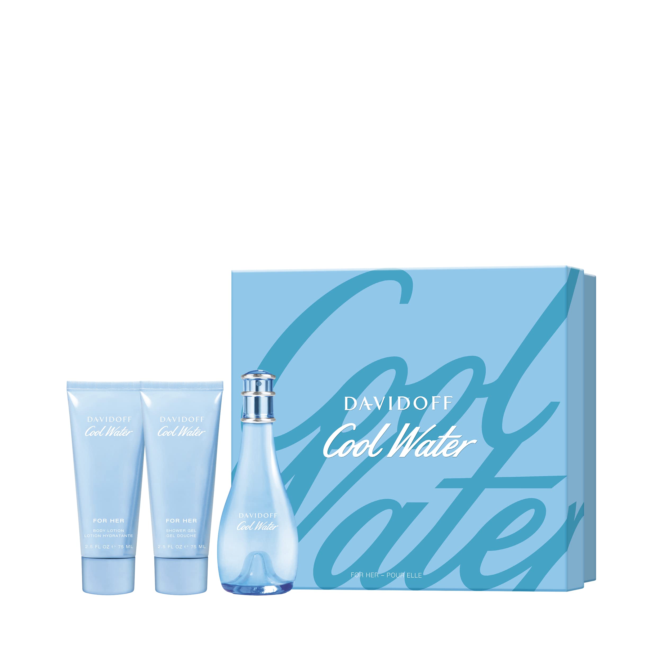 Foto 2 pulgar | Set de Perfume Davidoff Cool Water para Mujer 3 Piezas - Venta Internacional