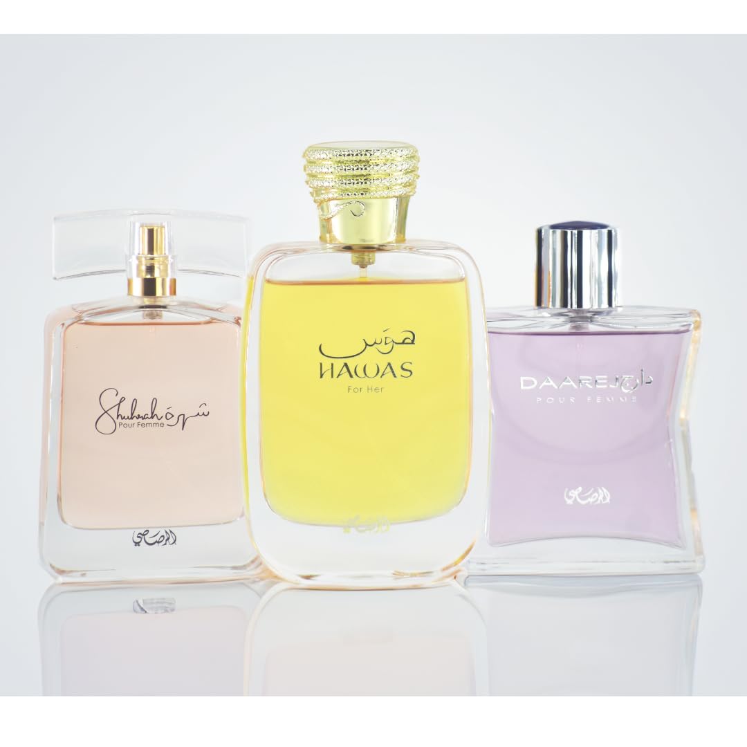 Perfume Rasasi Hawas Edp Para Mujer 100 Ml, Daarej Edp Para Mujer 90 Ml - Venta Internacional.