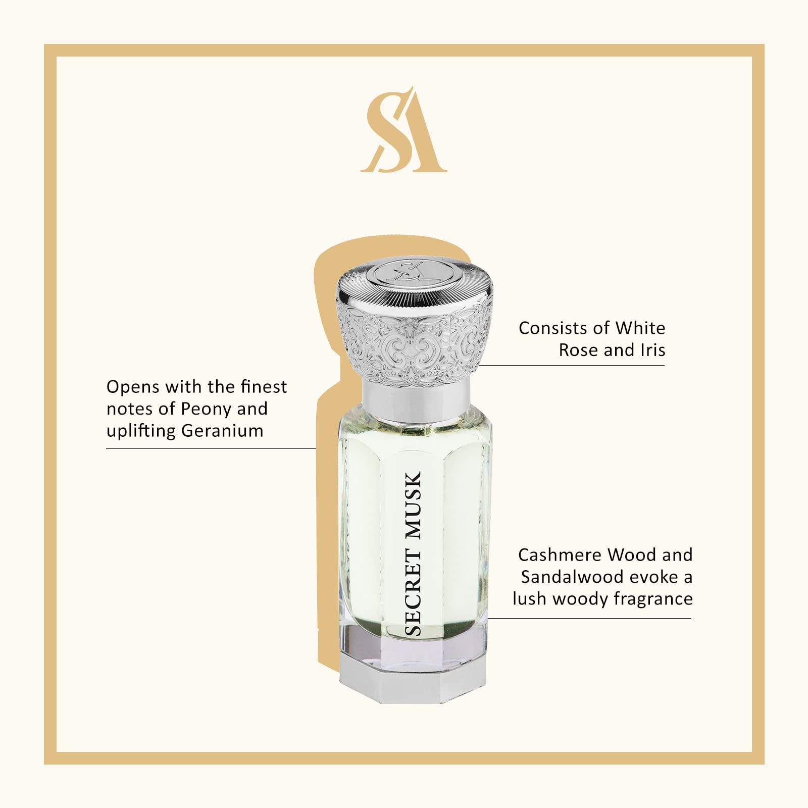 Foto 7 pulgar | Perfume Swiss Arabian Secret Musk Luxury 12 Ml Sin Alcohol - Venta Internacional