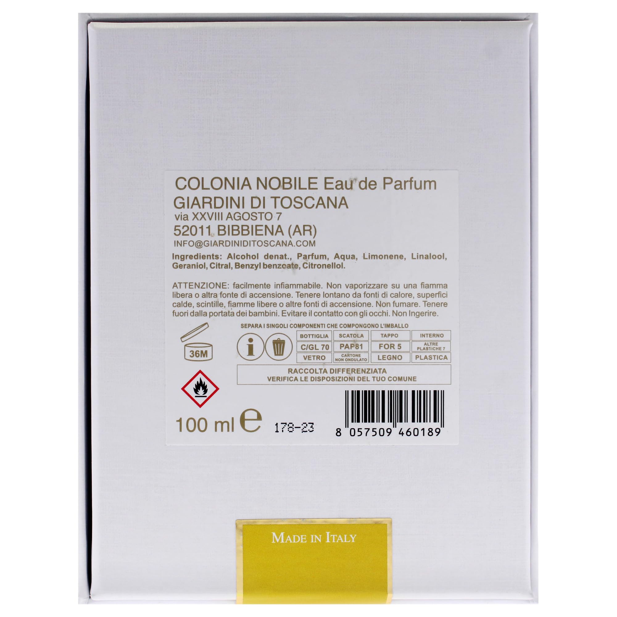 Foto 7 | Perfume Ducci Giardini Di Toscana Colonia Nobile Edp 100 Ml - Venta Internacional.