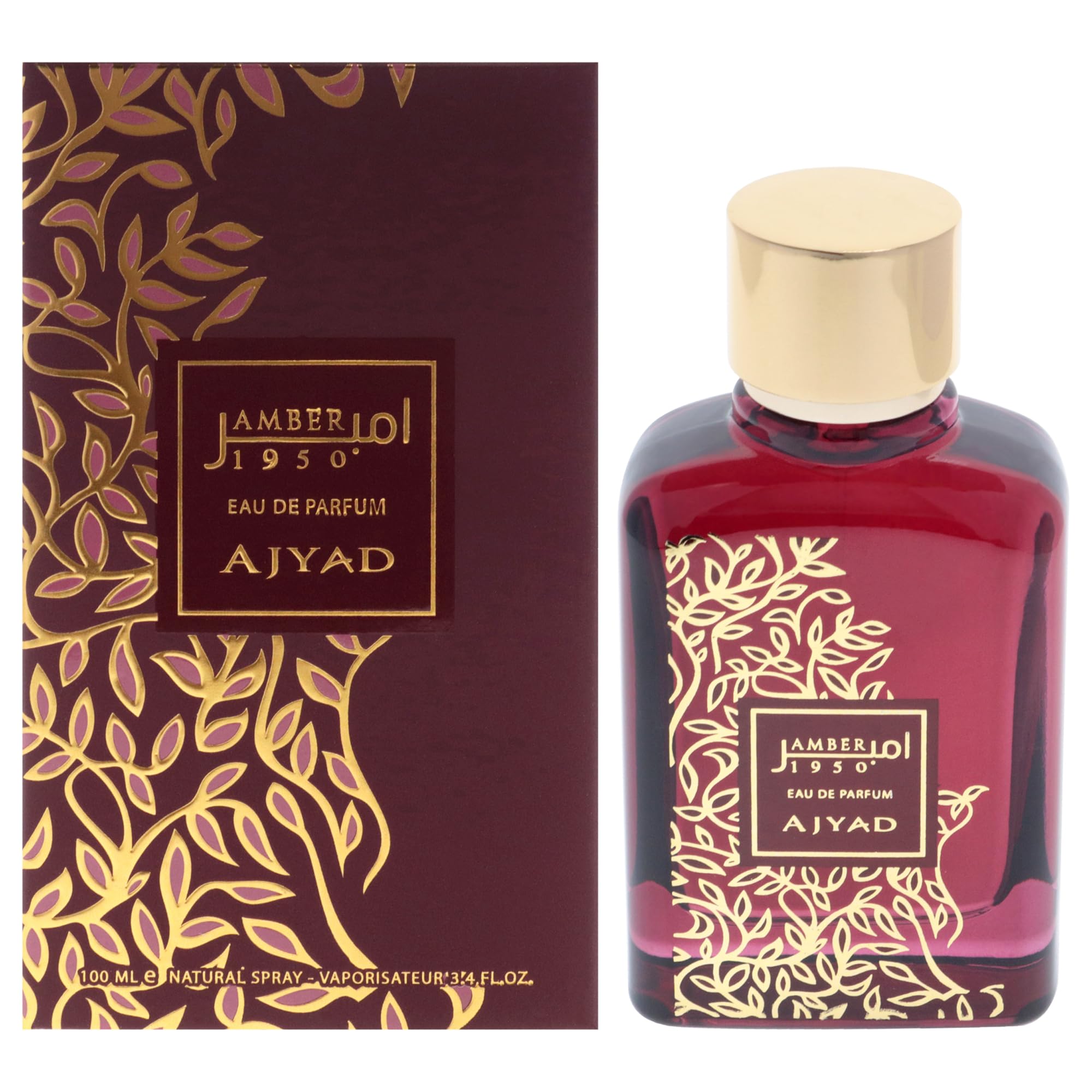 Foto 2 pulgar | Perfume Ajyad Amber Para Mujer Eau De Parfum 100 Ml - Venta Internacional.