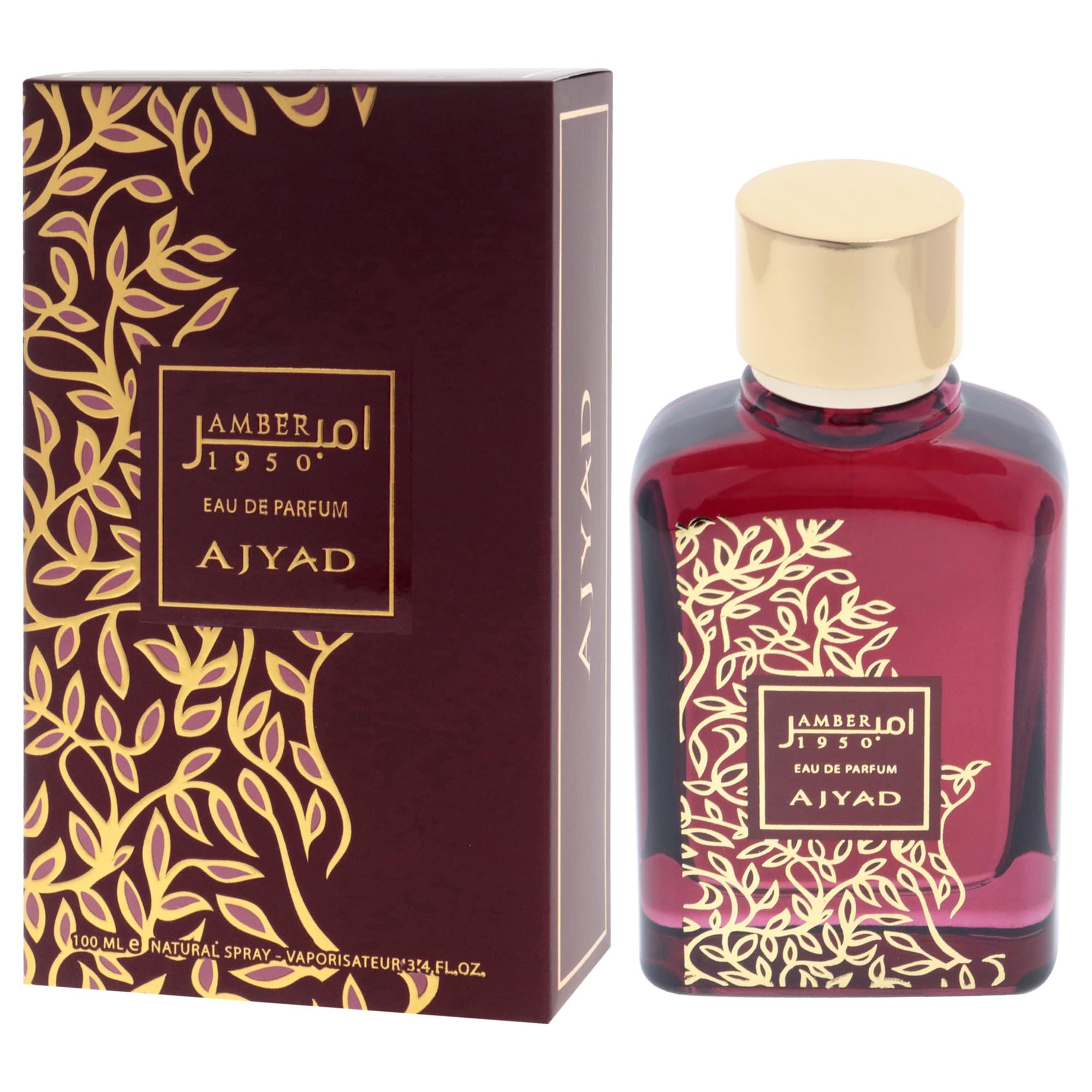 Foto 5 pulgar | Perfume Ajyad Amber Para Mujer Eau De Parfum 100 Ml - Venta Internacional.