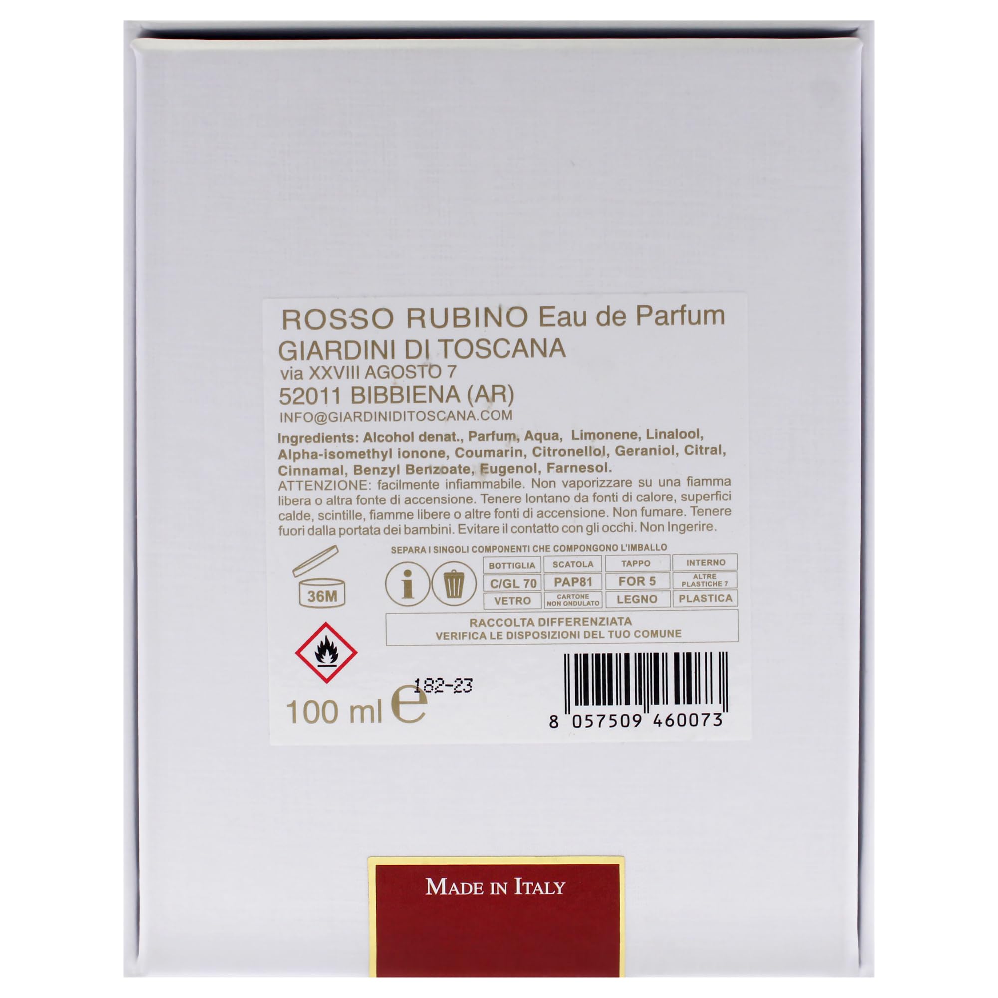 Foto 8 pulgar | Perfume Ducci Giardini Di Toscana Rosso Rubino Edp 100 Ml - Venta Internacional.