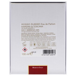 Foto 7 | Perfume Ducci Giardini Di Toscana Rosso Rubino Edp 100 Ml - Venta Internacional.