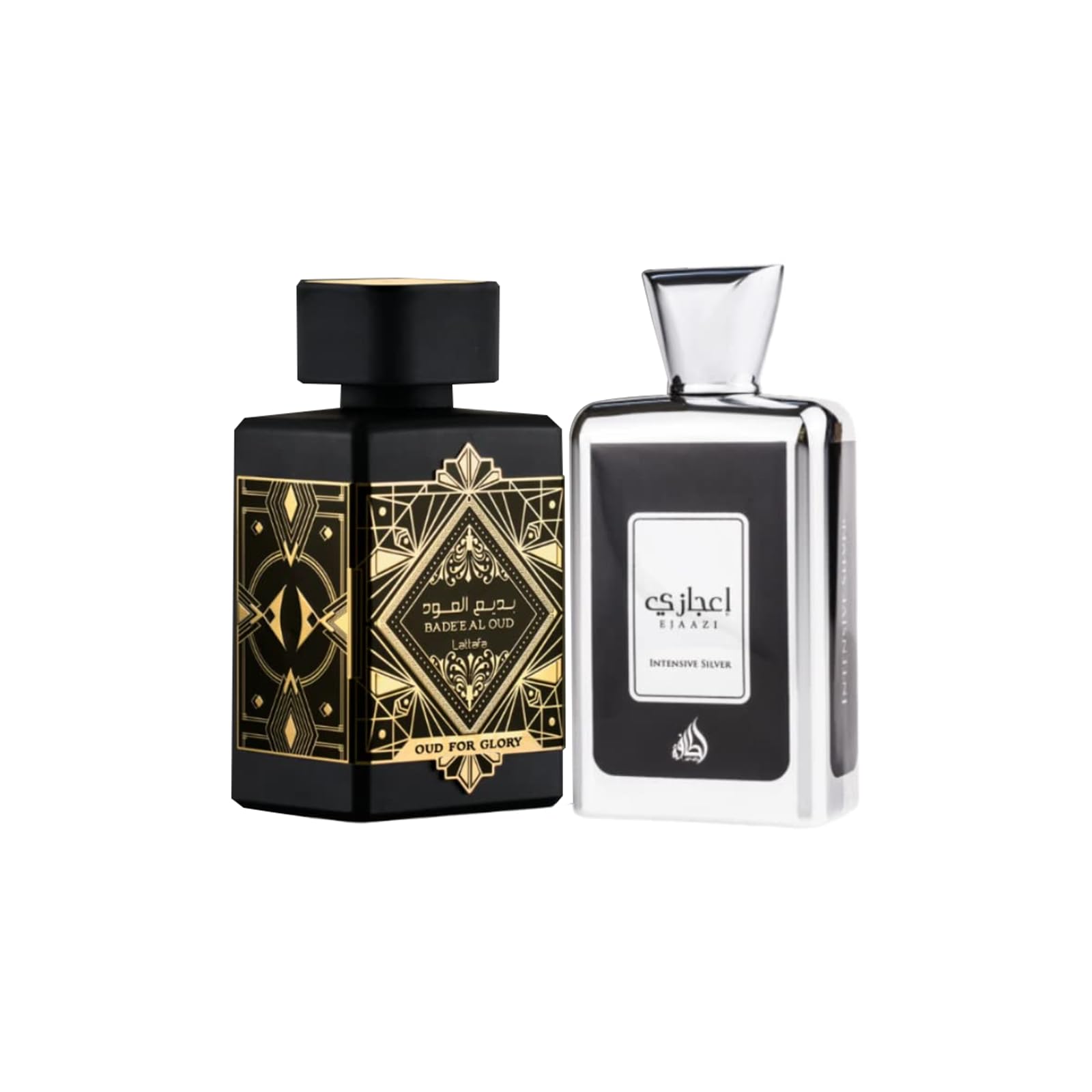Set De Regalo De Perfume Lattafa Bade'e Al Oud Oud For Glory + Ejaazi - Venta Internacional.
