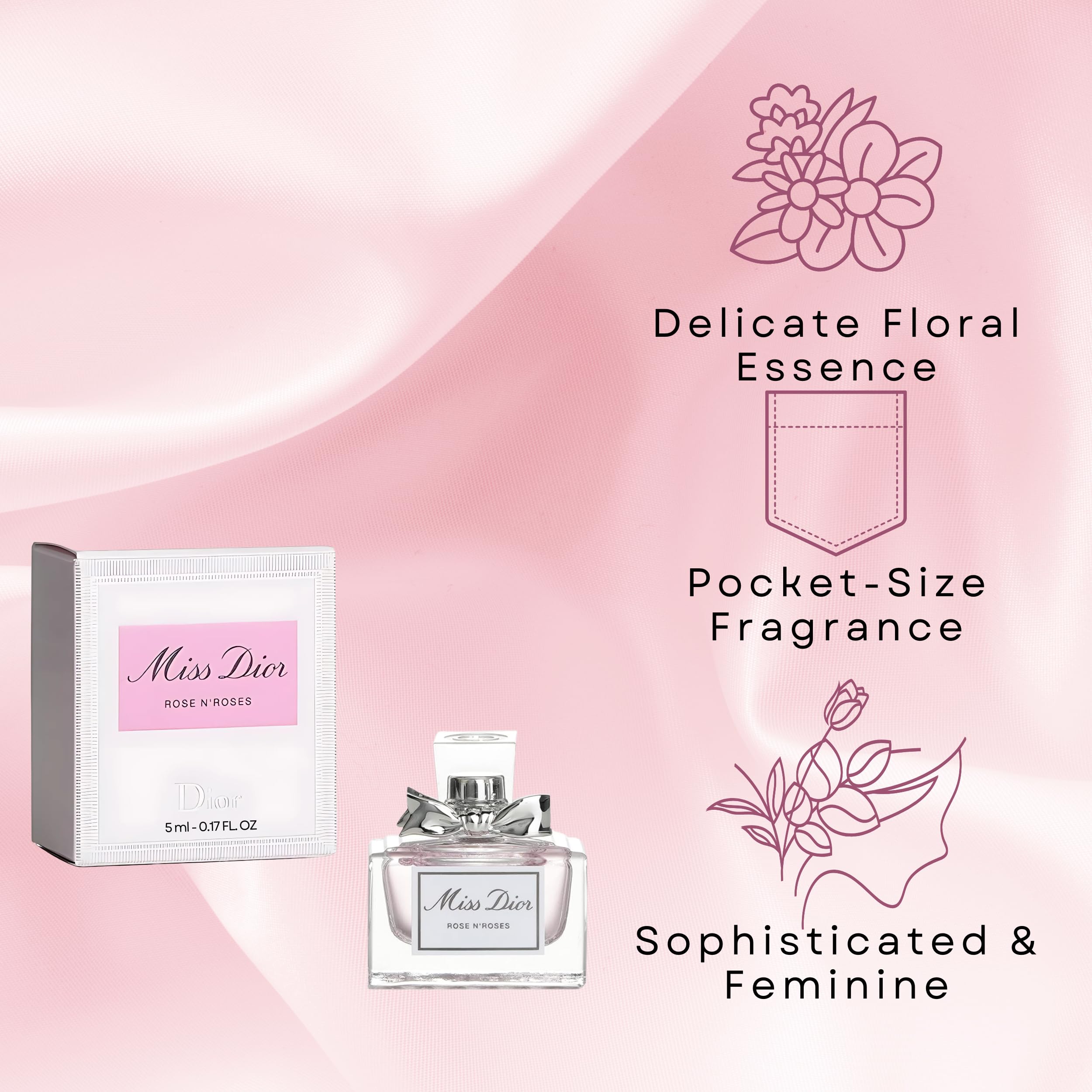 Foto 5 pulgar | Perfume Dior Miss Rose N'roses Eau De Toilette, 5 Ml - Venta Internacional.