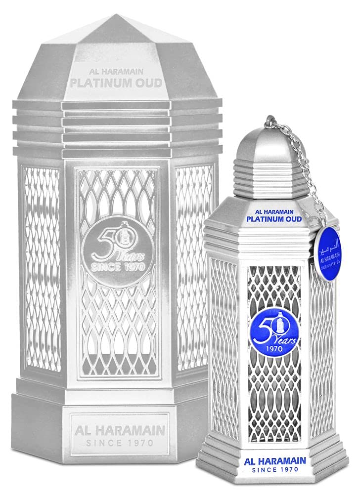 Foto 3 pulgar | Perfume Al Haramain 50 Years Platinum Oud Eau De Parfum, 100 Ml - Venta Internacional.