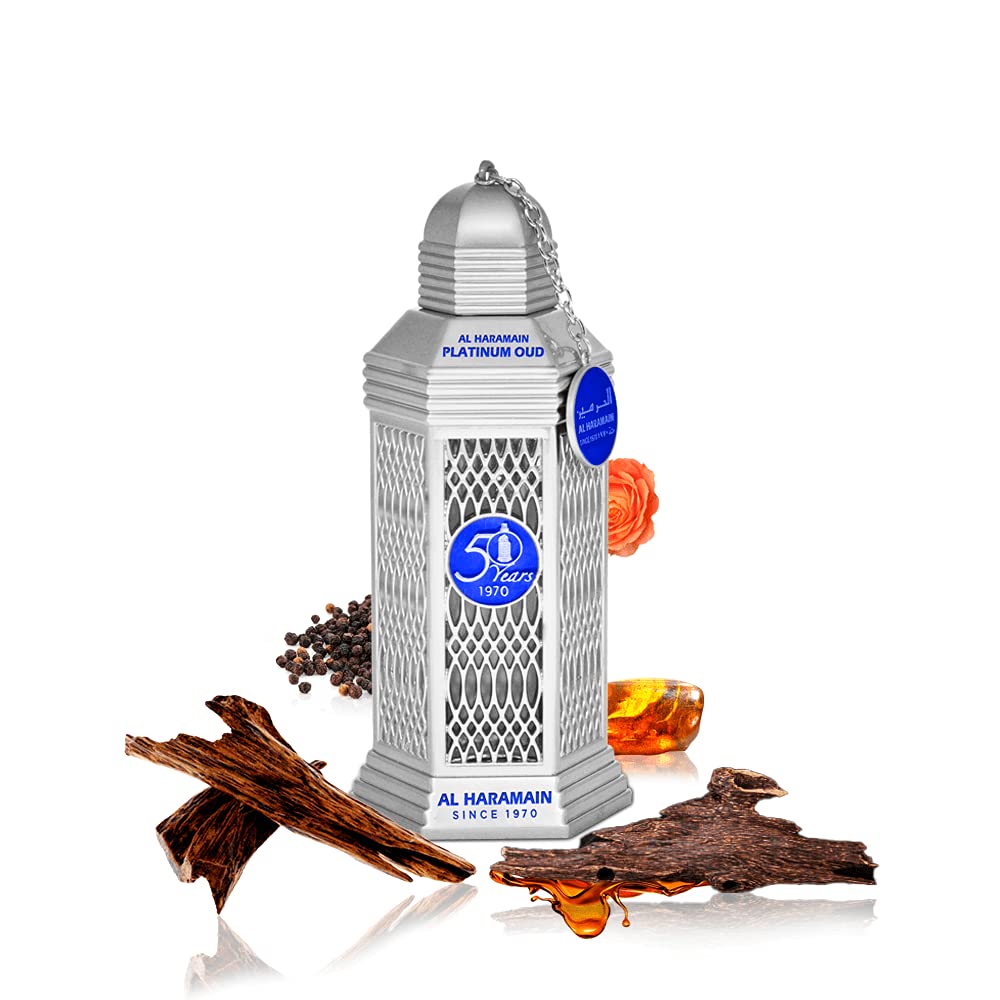 Foto 5 pulgar | Perfume Al Haramain 50 Years Platinum Oud Eau De Parfum, 100 Ml - Venta Internacional.