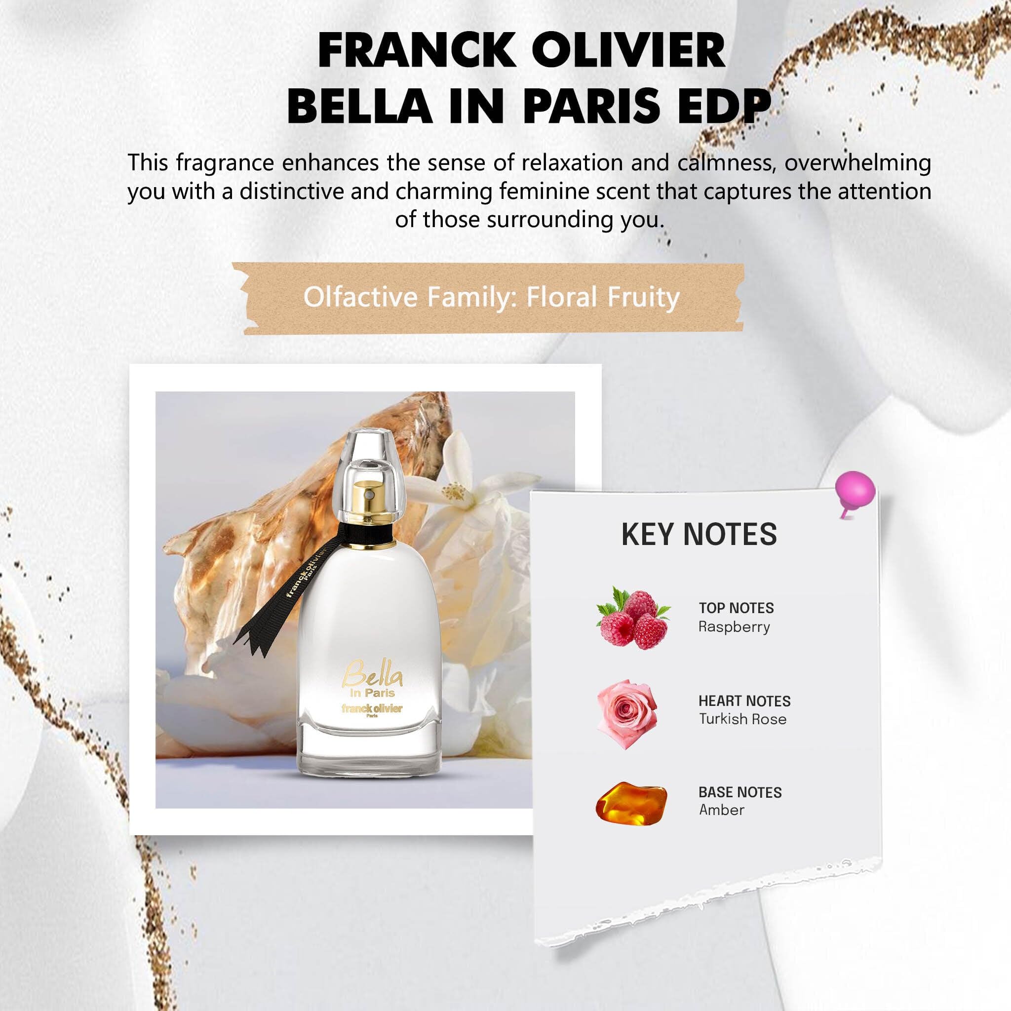 Foto 5 pulgar | Perfume Franck Olivier Bella In Paris Eau de Parfum 75 ml para Mujer - Venta Internacional