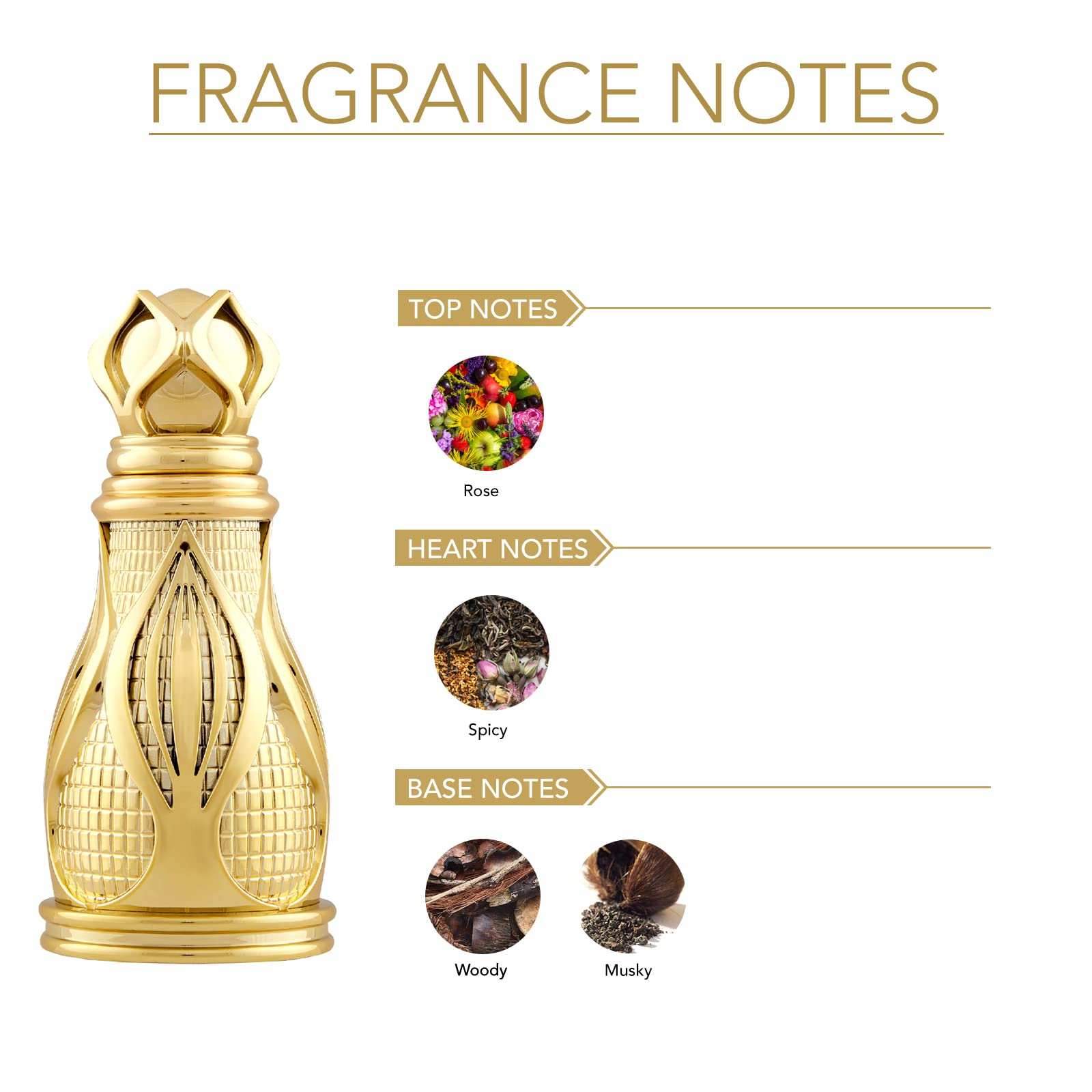 Foto 3 pulgar | Perfume Ajmal Khofooq Cpo Oriental Alchemy, 18 Ml, Unisex - Venta Internacional.