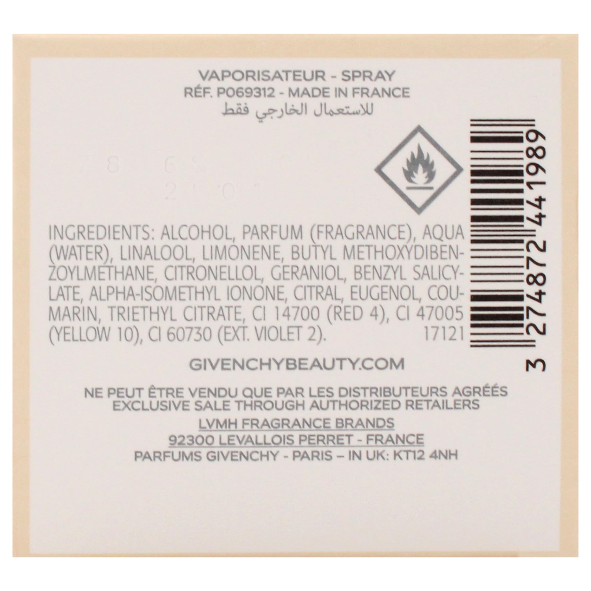 Foto 8 pulgar | Perfume Givenchy L'interdit Edt 80 Ml Para Mujer - Venta Internacional.