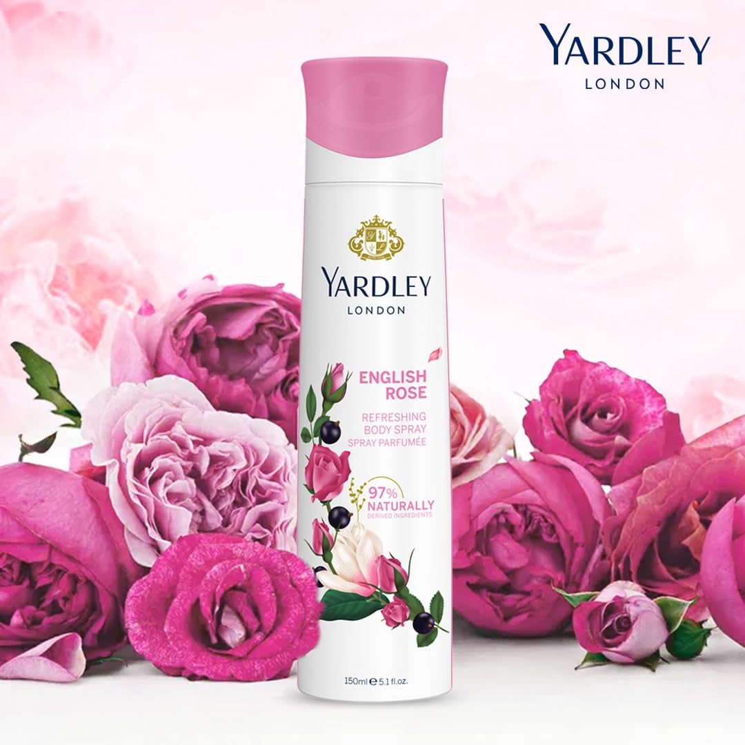 Foto 3 pulgar | Perfume Corporal En Aerosol Yardley English Rose, 151 Ml, Para Mujer - Venta Internacional.