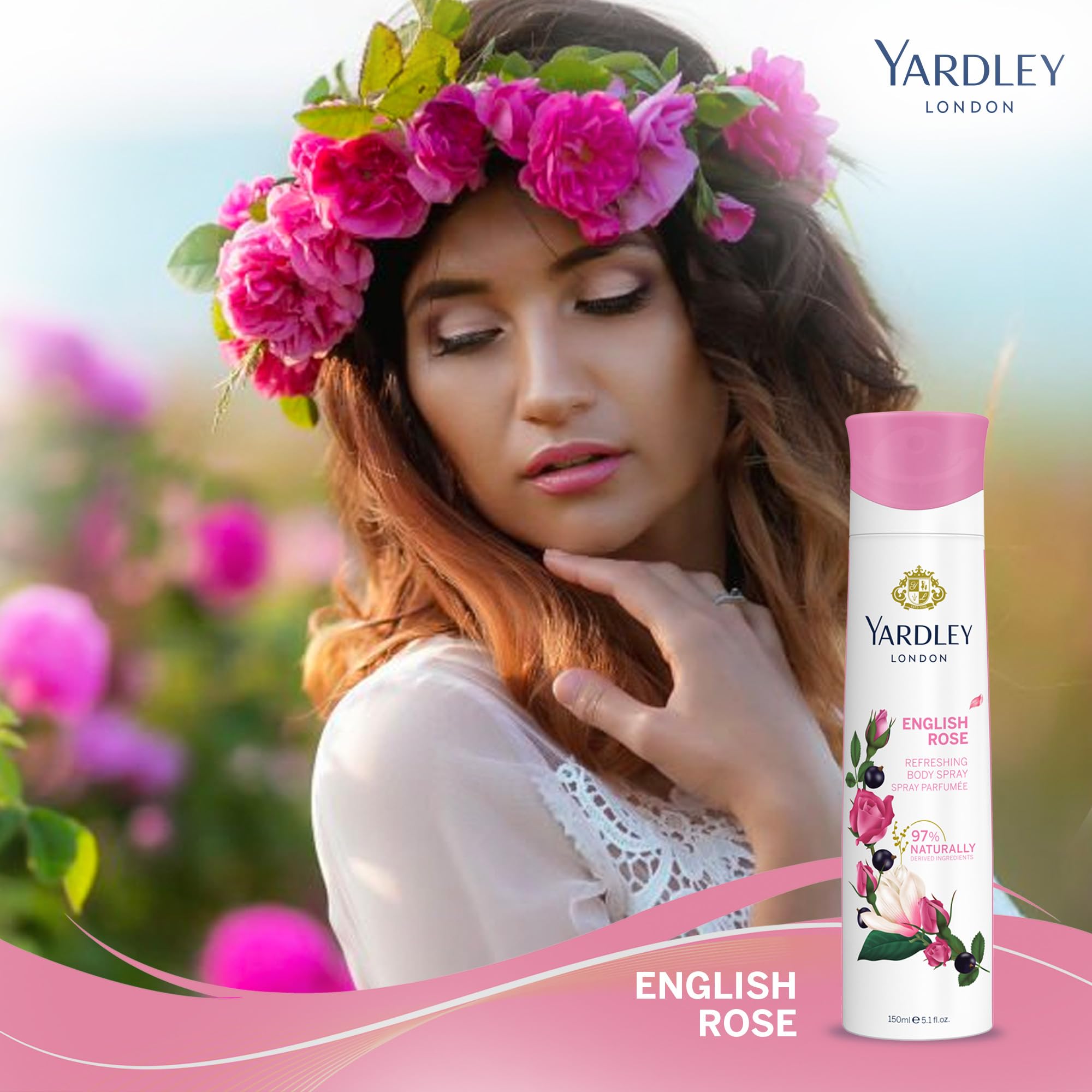 Foto 4 pulgar | Perfume Corporal En Aerosol Yardley English Rose, 151 Ml, Para Mujer - Venta Internacional.