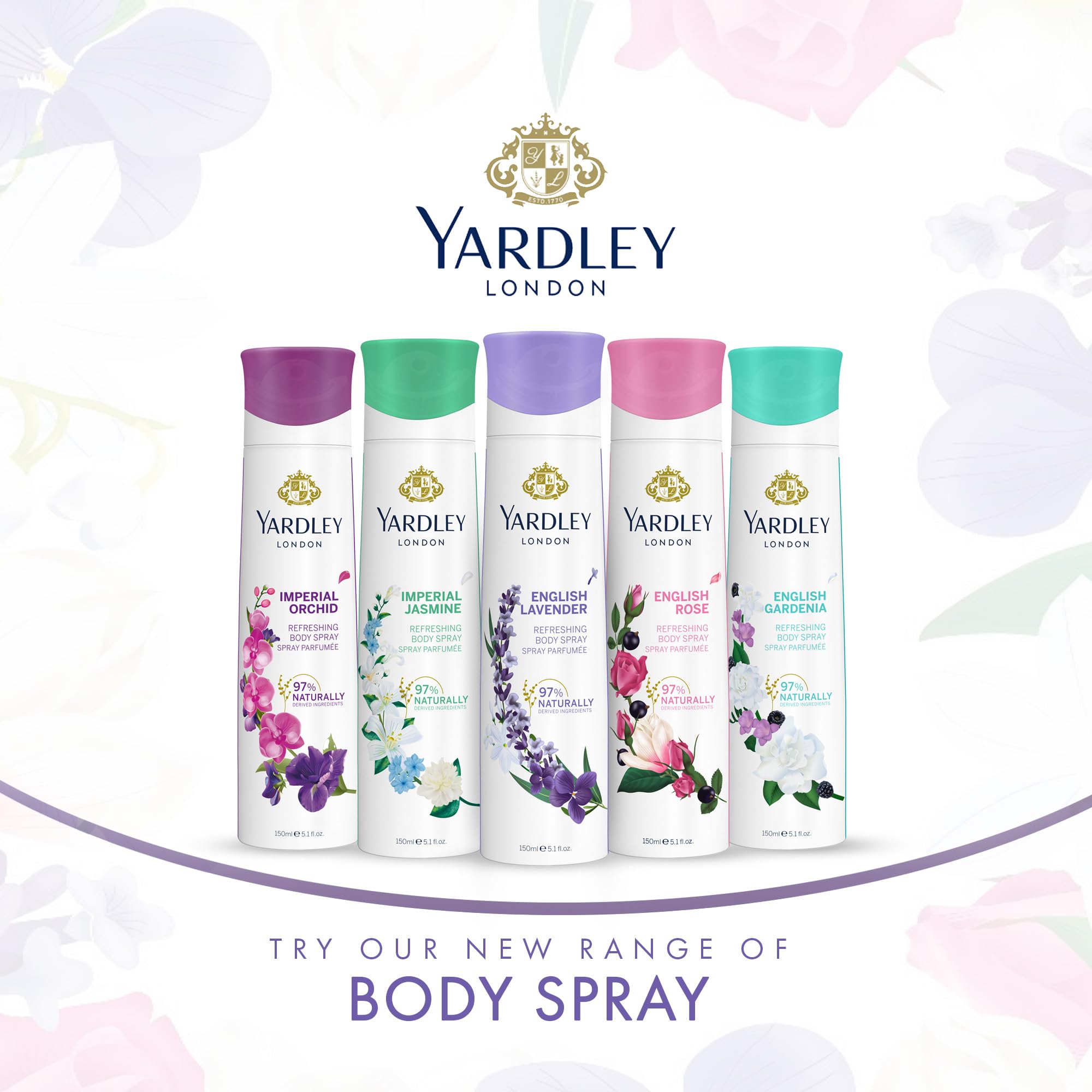 Foto 8 pulgar | Perfume Corporal En Aerosol Yardley English Rose, 151 Ml, Para Mujer - Venta Internacional.
