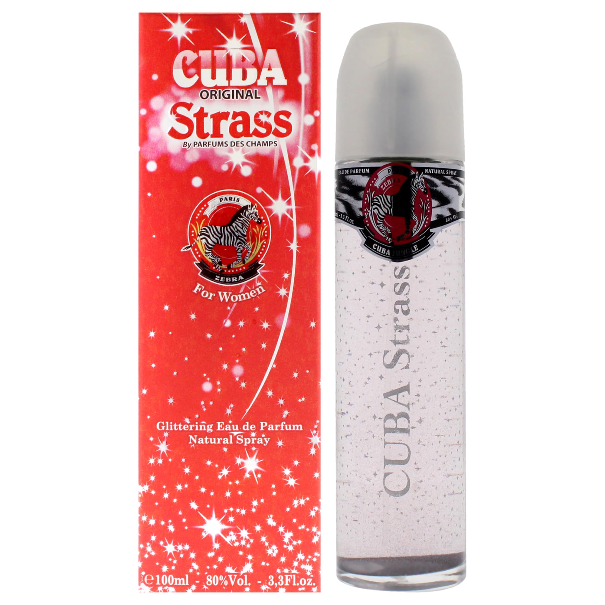 Perfume Cuba Cuba Strass Zebra Eau De Parfum Para Mujer, 100 Ml - Venta Internacional.
