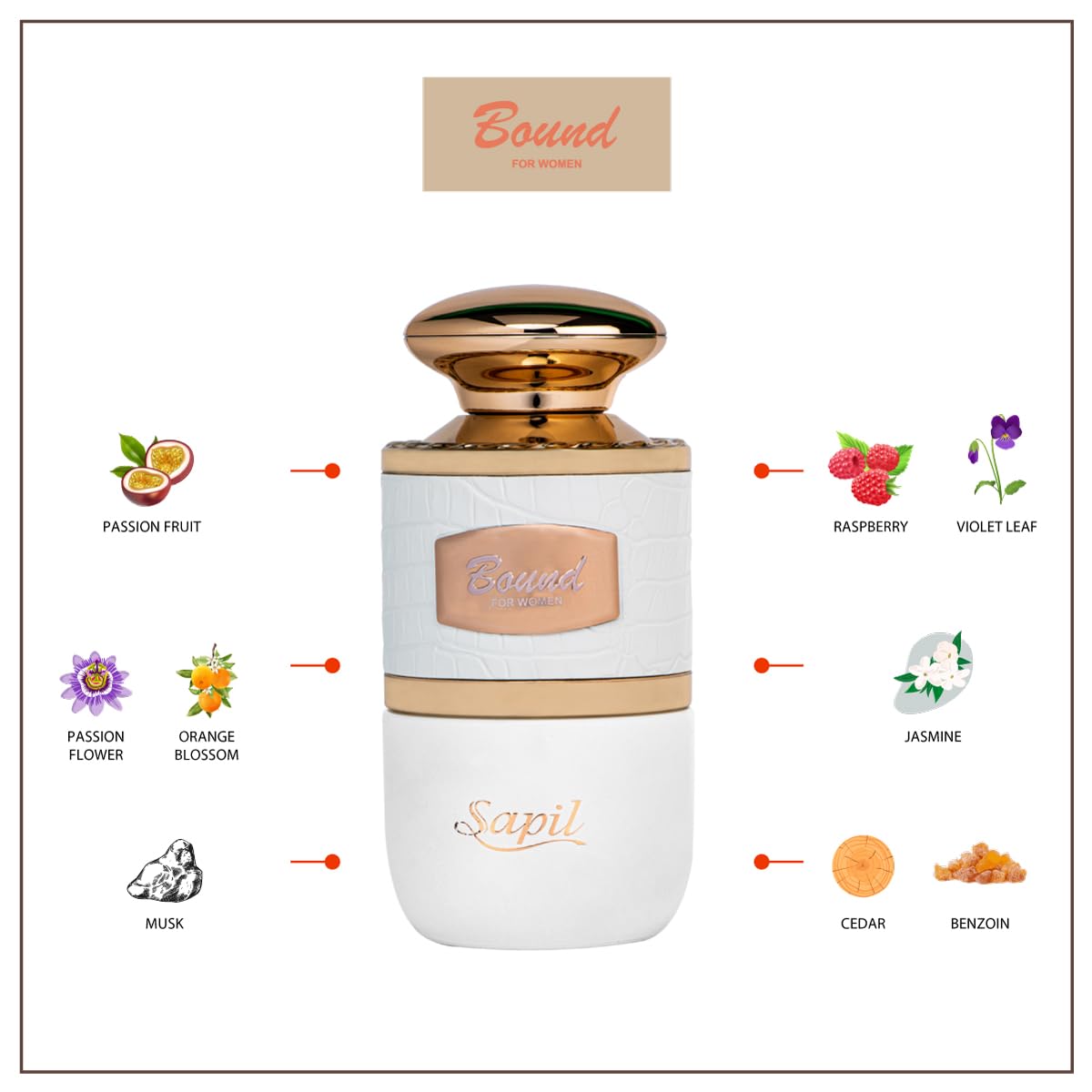 Foto 4 pulgar | Perfume Sapil Bound Eau De Parfum Para Mujer, 100 Ml - Venta Internacional.