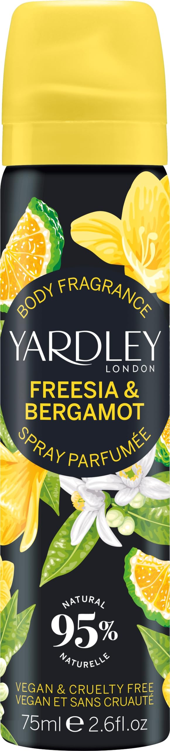 Foto 2 pulgar | Fragancia Corporal En Aerosol Yardley London Fresia & Bergamot 75 Ml - Venta Internacional.
