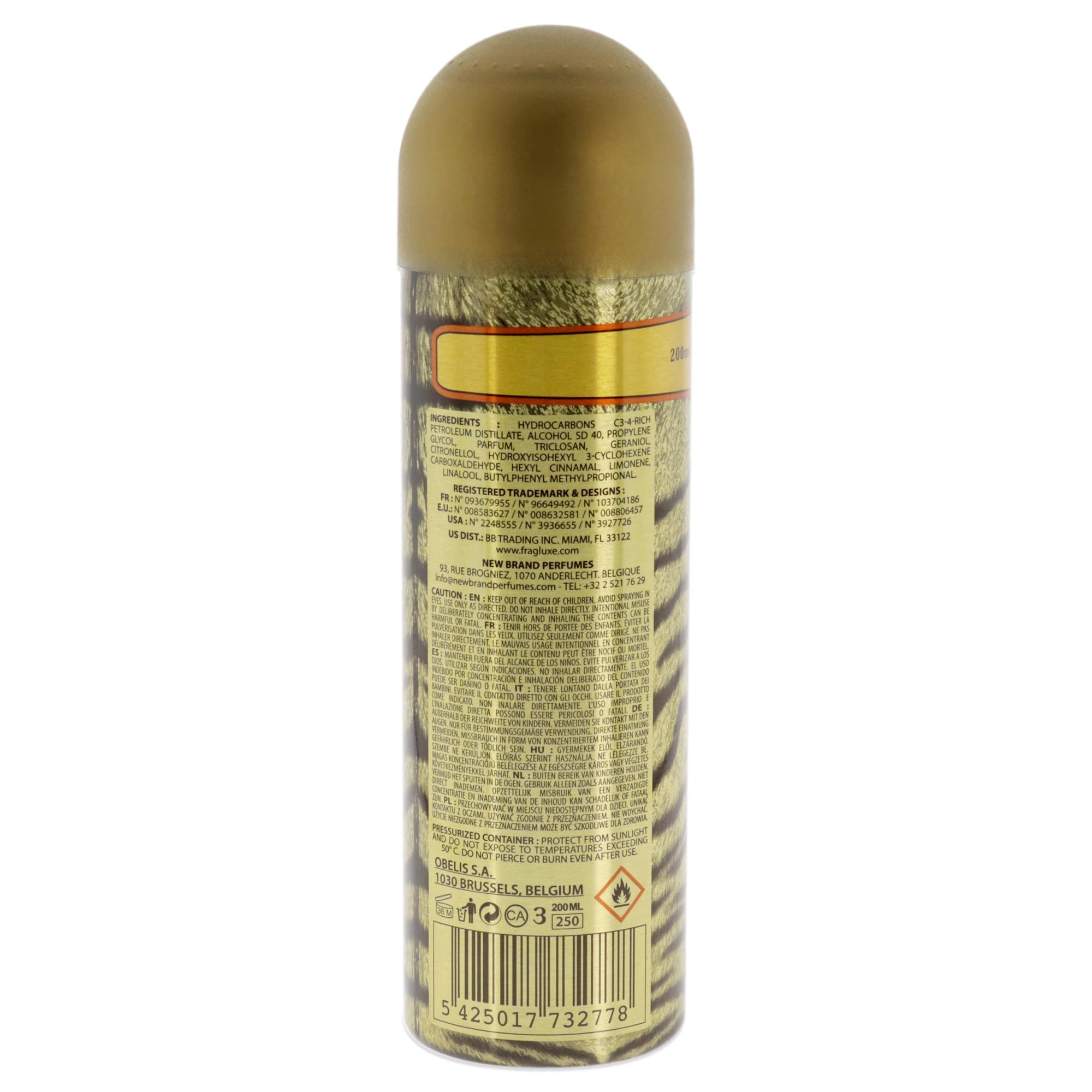 Foto 3 pulgar | Perfume Cuba Jungle Tiger Body Spray Para Mujer, 200 Ml - Venta Internacional.