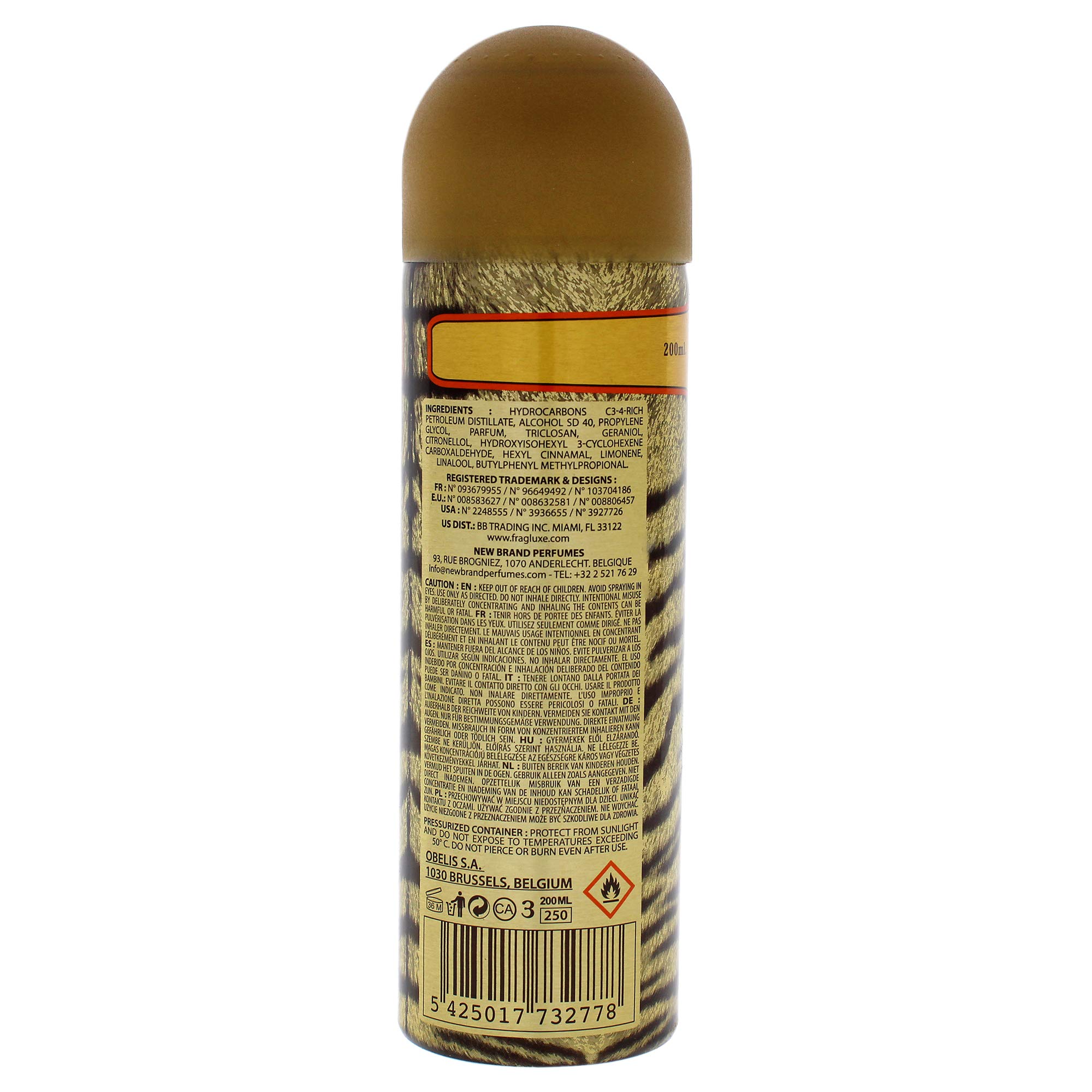 Foto 4 pulgar | Perfume Cuba Jungle Tiger Body Spray Para Mujer, 200 Ml - Venta Internacional.