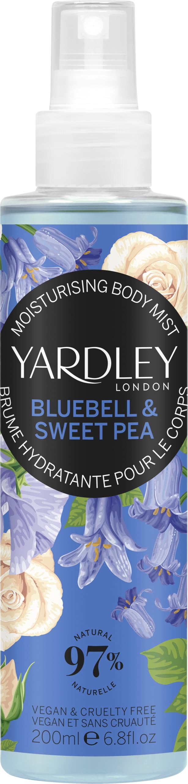 Foto 2 pulgar | Fragancia En Aerosol Yardley Of London Bluebell & Sweetpea, 200 Ml - Venta Internacional.