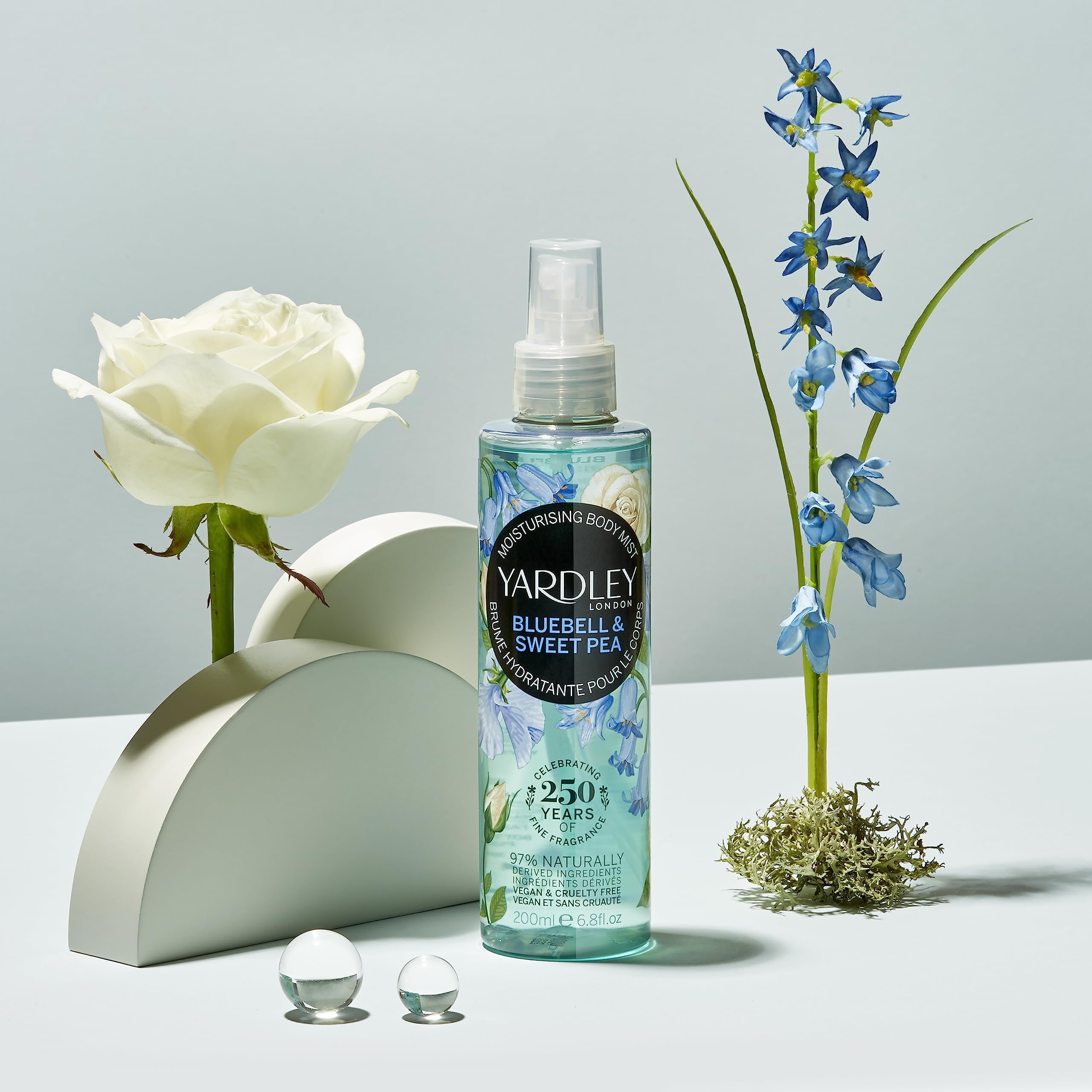Foto 3 pulgar | Fragancia En Aerosol Yardley Of London Bluebell & Sweetpea, 200 Ml - Venta Internacional.