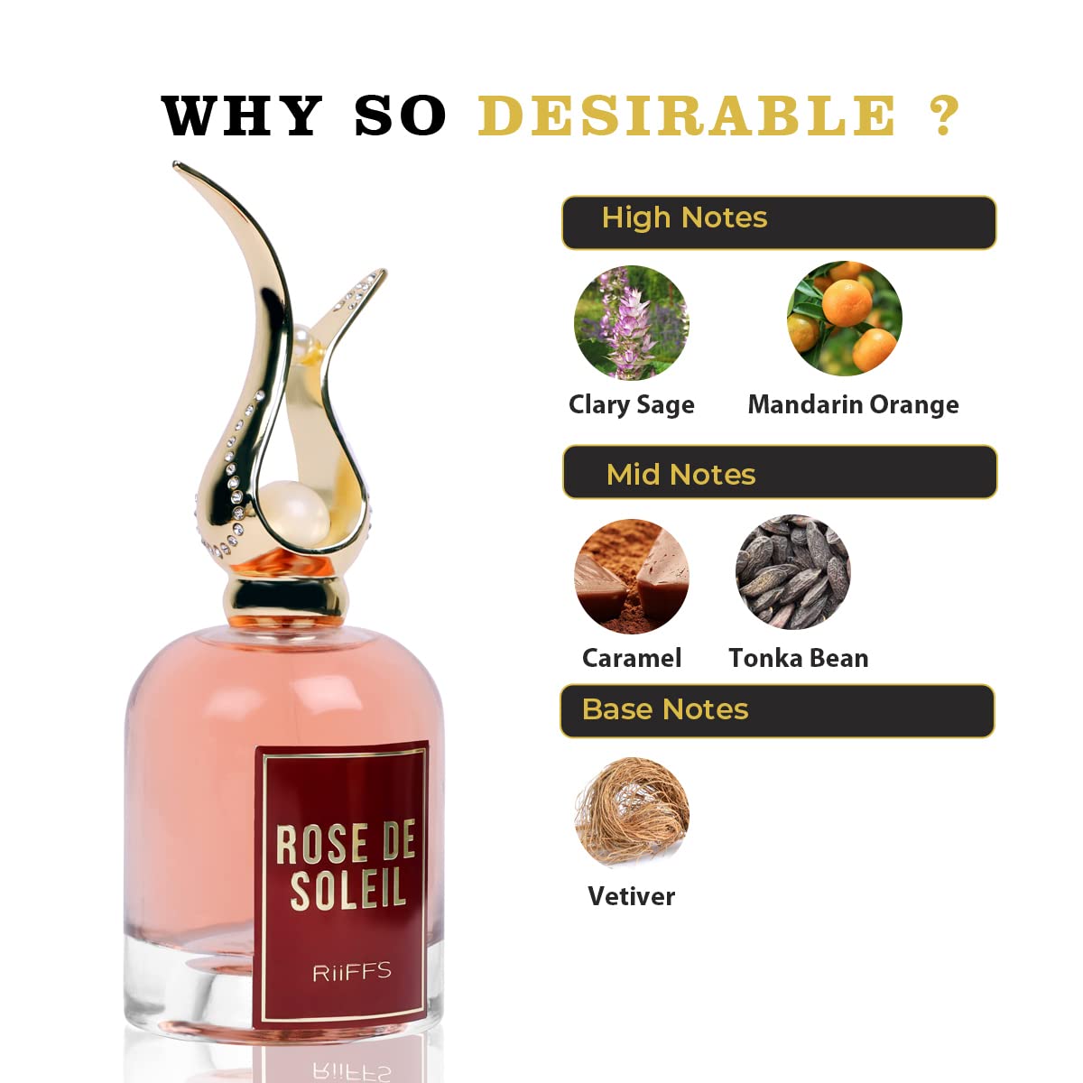 Foto 5 pulgar | Perfume Riiffs Rose De Soleil Eau De Parfum Para Mujer, 100 Ml - Venta Internacional.