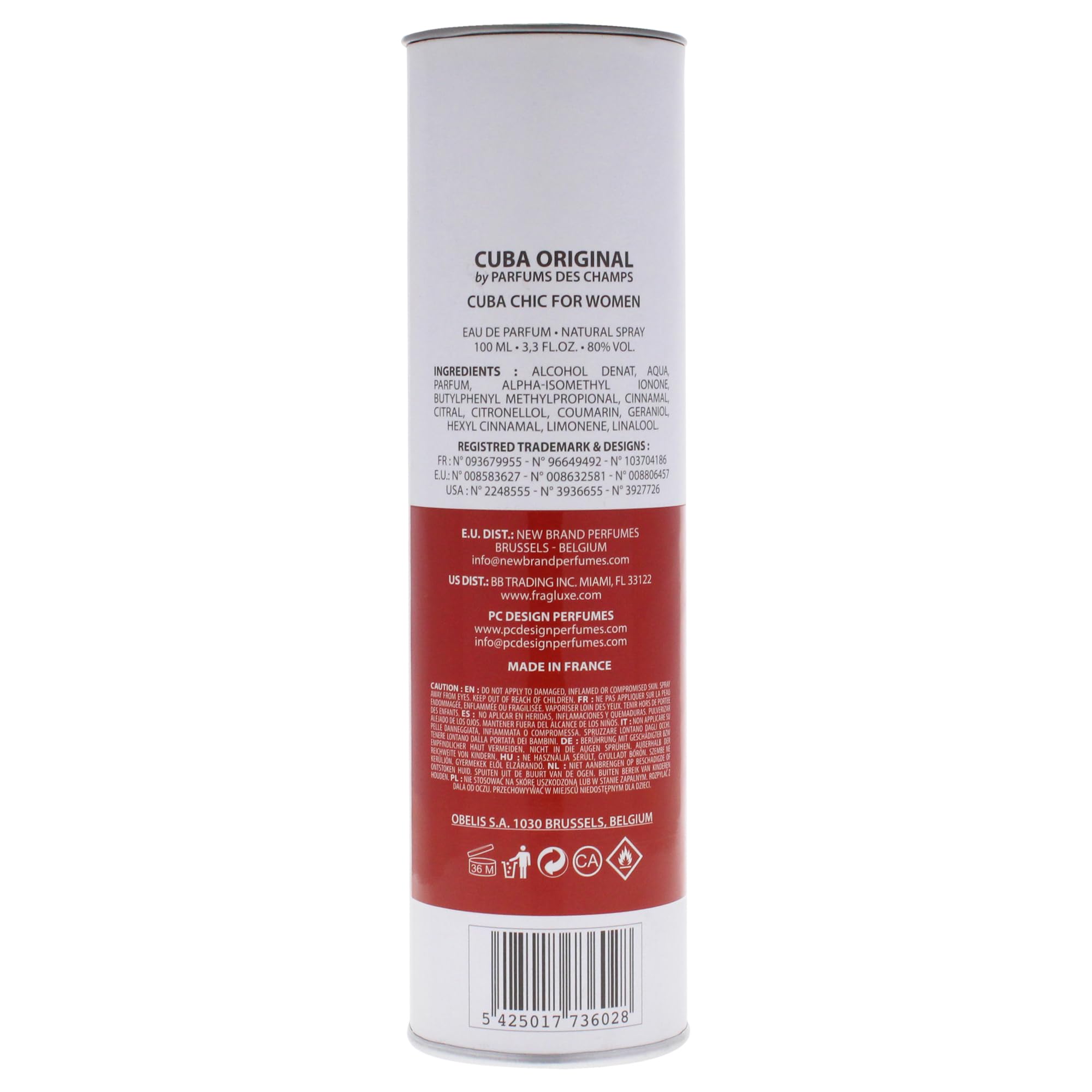 Foto 5 pulgar | Perfume Cuba Chic Eau De Parfum Para Mujer, 100 Ml - Venta Internacional.