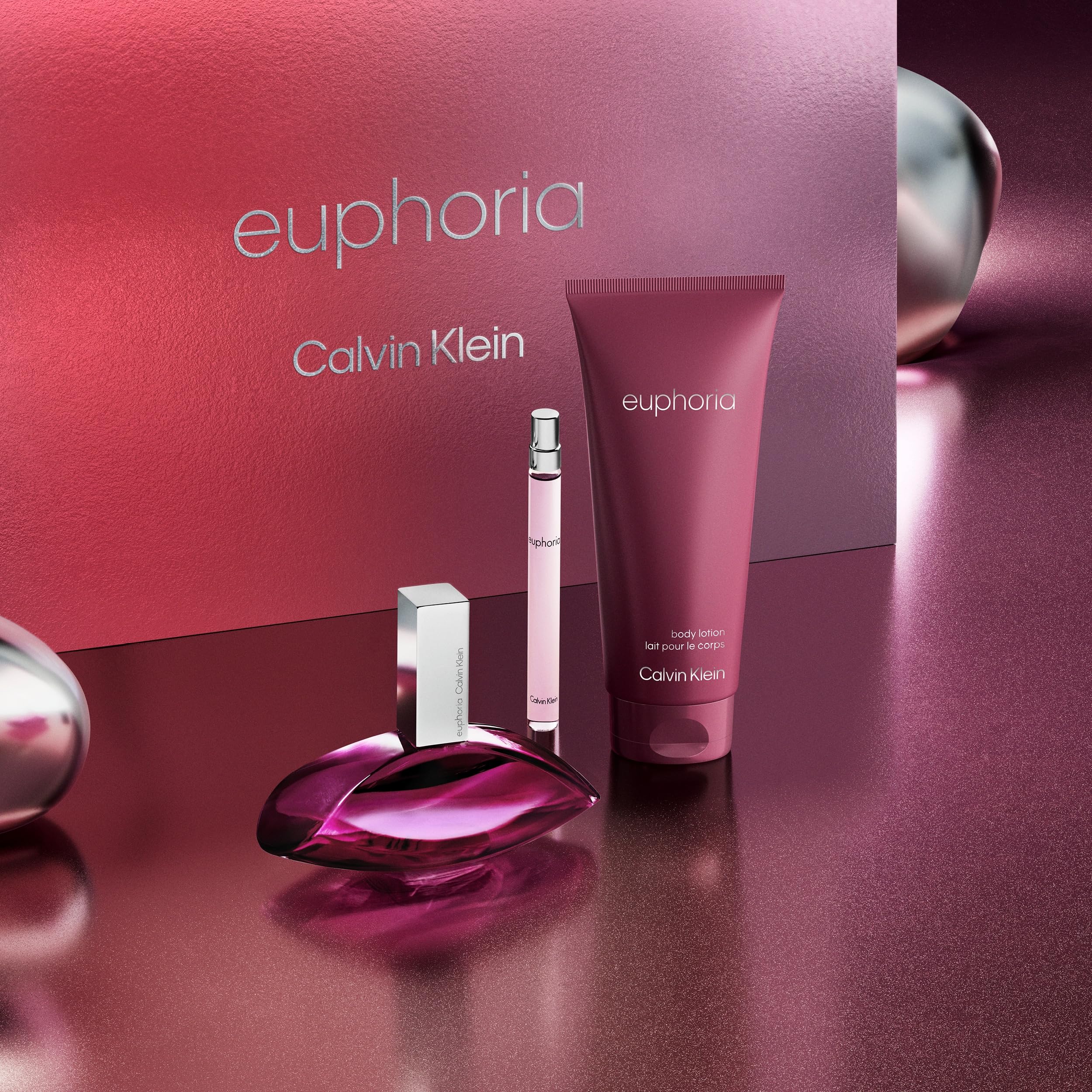 Foto 3 | Set De Regalo Perfume Euphoria Eau De Parfum De Calvin Klein, 3 Piezas - Venta Internacional.