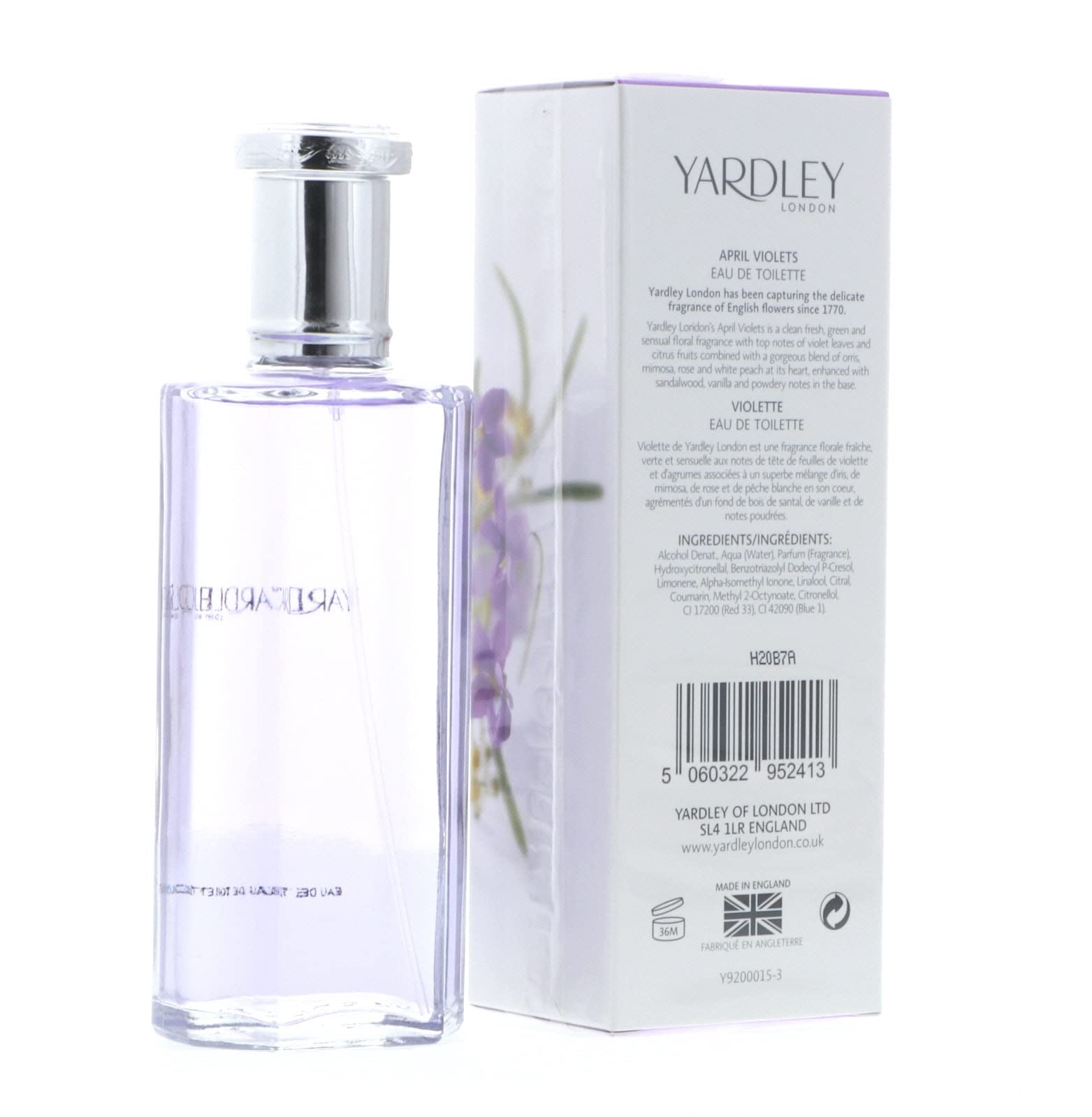 Foto 7 pulgar | Perfume Yardley London April Violets Eau De Toilette 125 Ml - Venta Internacional.
