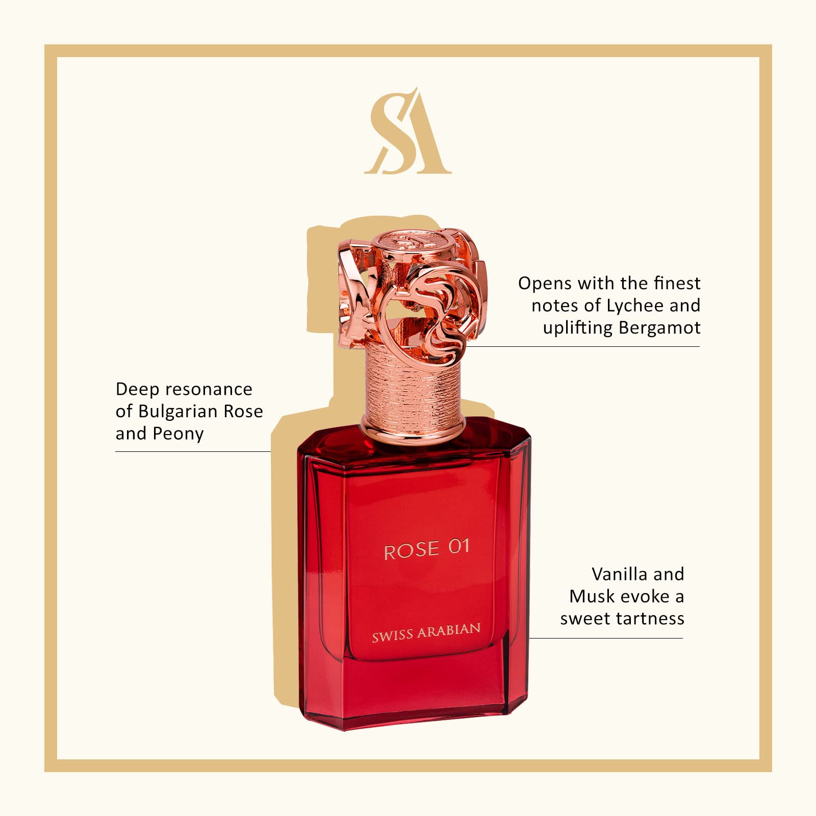 Foto 3 pulgar | Perfume Swiss Arabian Rose 01 Eau de Parfum 50 ml para Mujer - Venta Internacional