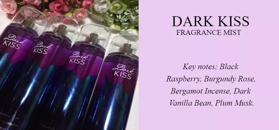 Foto 3 pulgar | Bruma Aromática Fina Perfume Bath & Body Works Dark Kiss, 240 Ml - Venta Internacional.