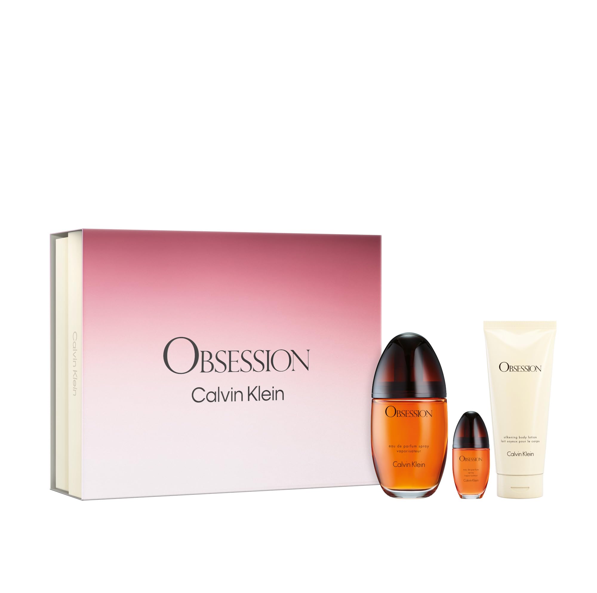 Set De Regalo Perfume Calvin Klein Obsession Eau De Toilette De 3 Piezas - Venta Internacional.