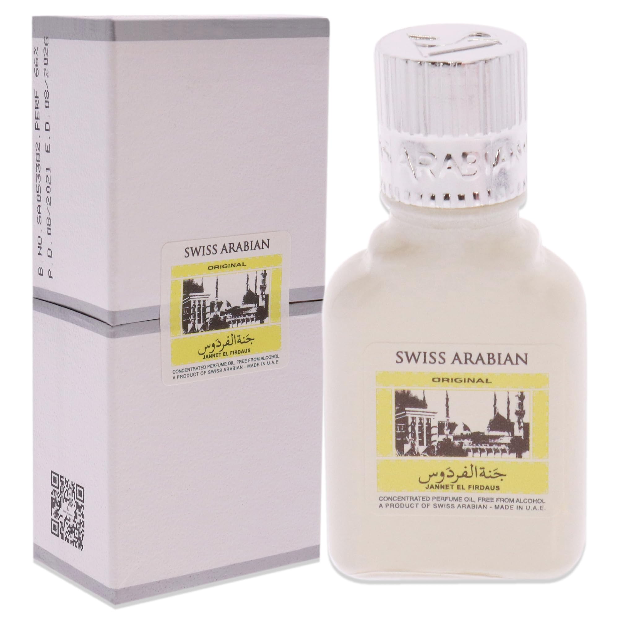 Foto 4 pulgar | Perfume Suizo Árabe Jannet El Firdaus Blanco 9 ml Unisex - Venta Internacional