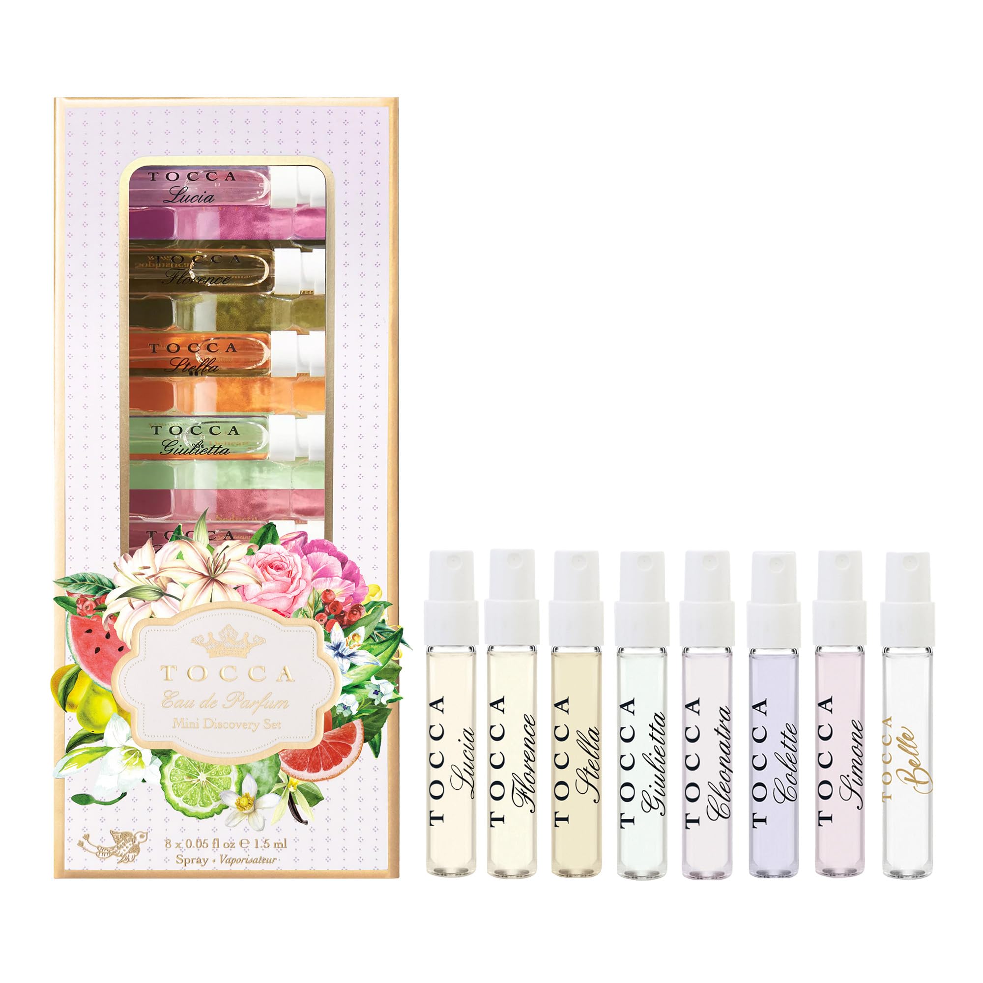 Set De Perfume Tocca Mini Discovery Sampler 8x1.5ml Para Mujer - Venta Internacional.