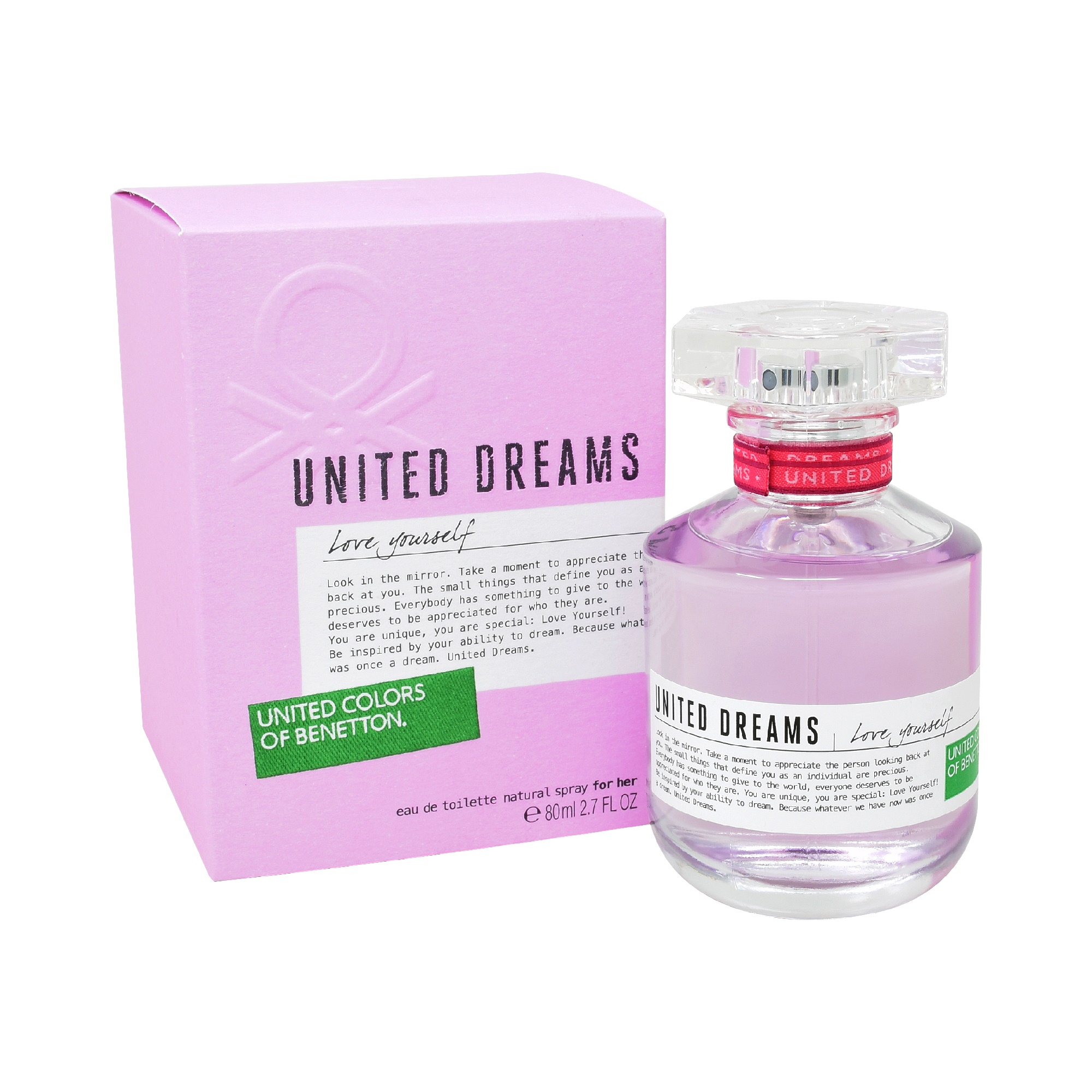 Foto 2 pulgar | United Dreams Love Yourself de Benetton para Dama de 80 ml Edt Spray