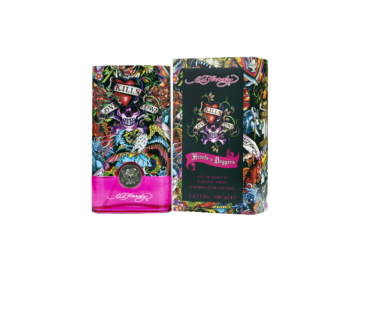 Foto 2 pulgar | Perfume Hearts y Dagg de Ed Hardy Eau de Parfum para Mujer 100 ml