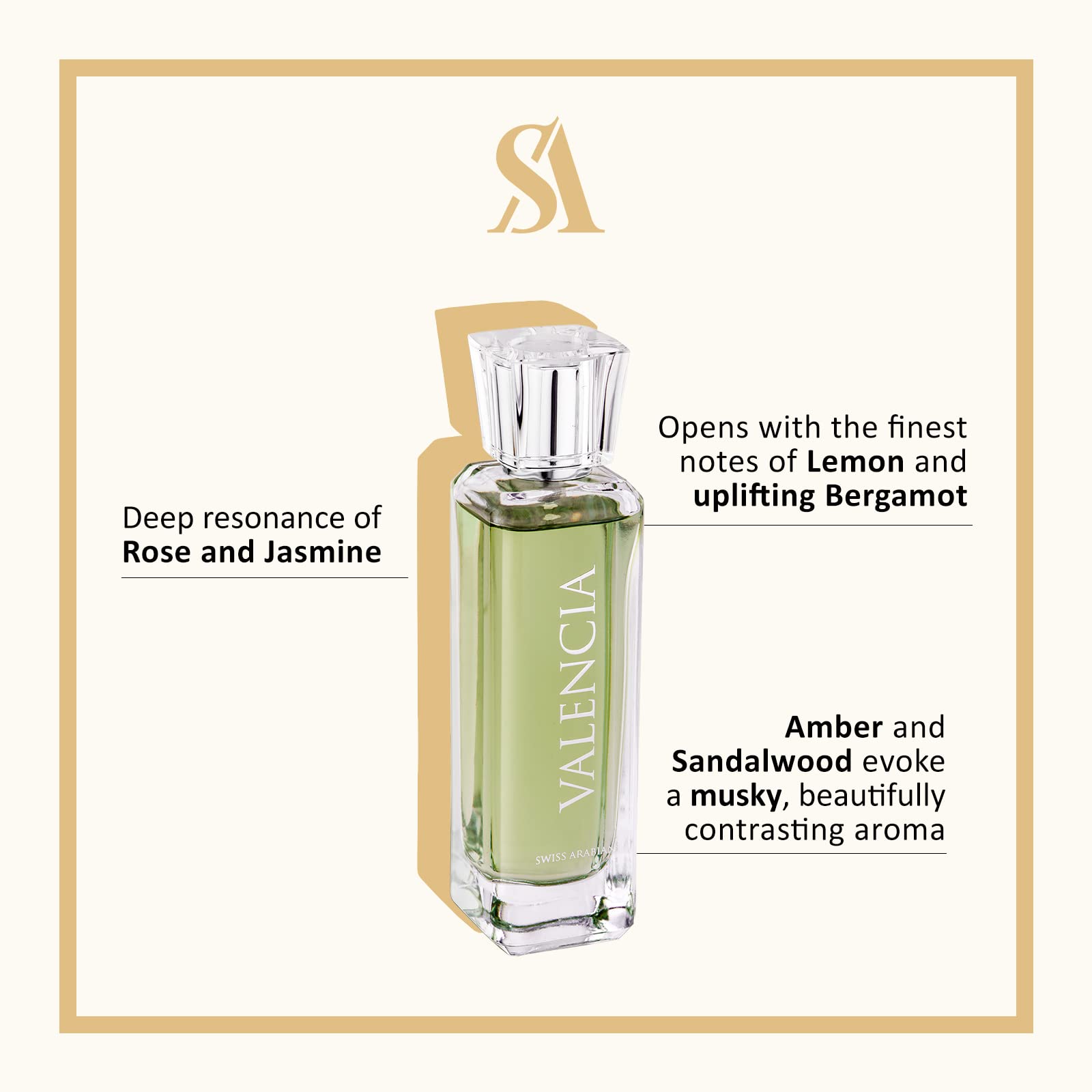 Foto 3 pulgar | Perfume Swiss Arabian Valencia Eau De Parfum para Mujer 100 ml - Venta Internacional