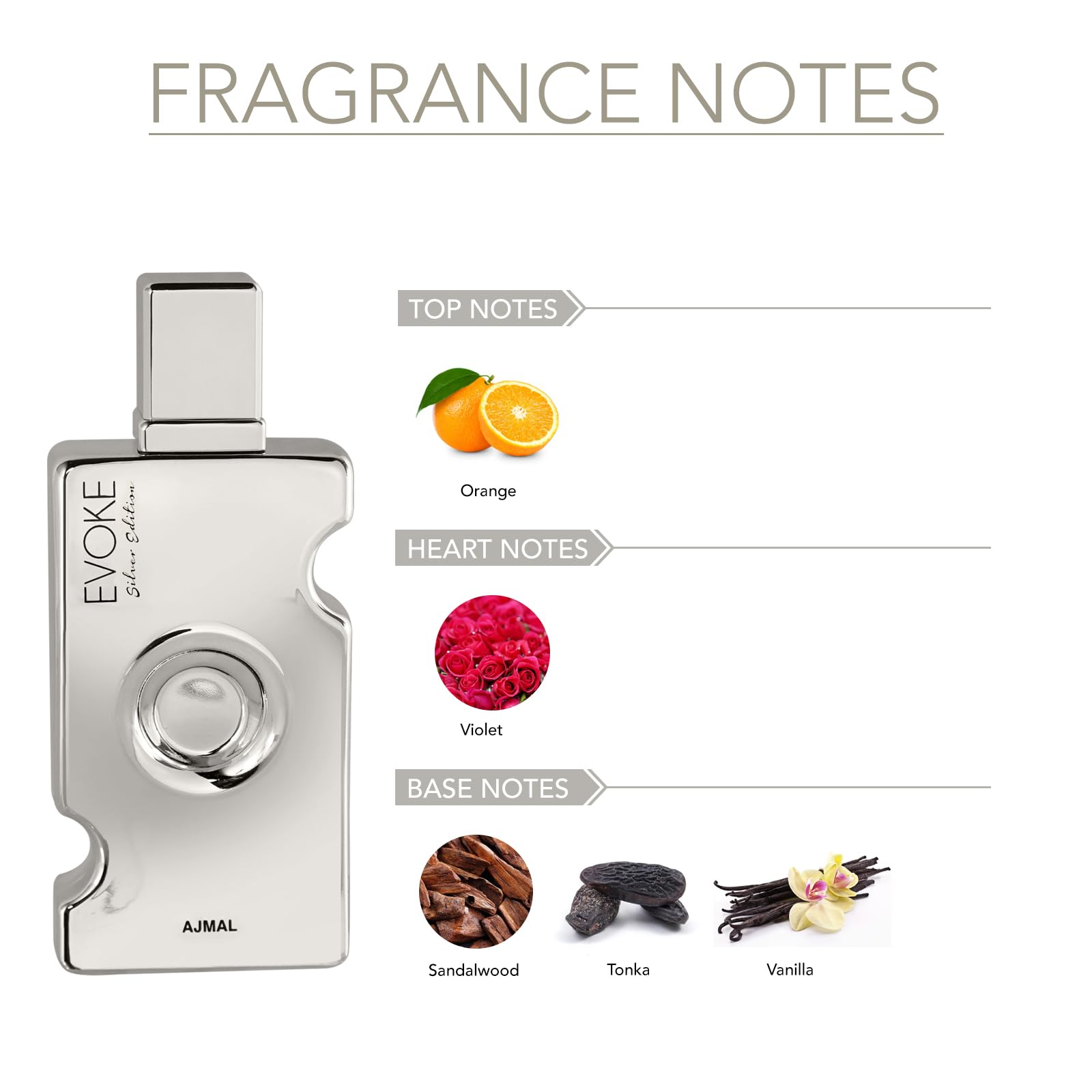 Foto 3 pulgar | Perfume Ajmal Evoke Edition Silver 75 ml para Mujer - Venta Internacional