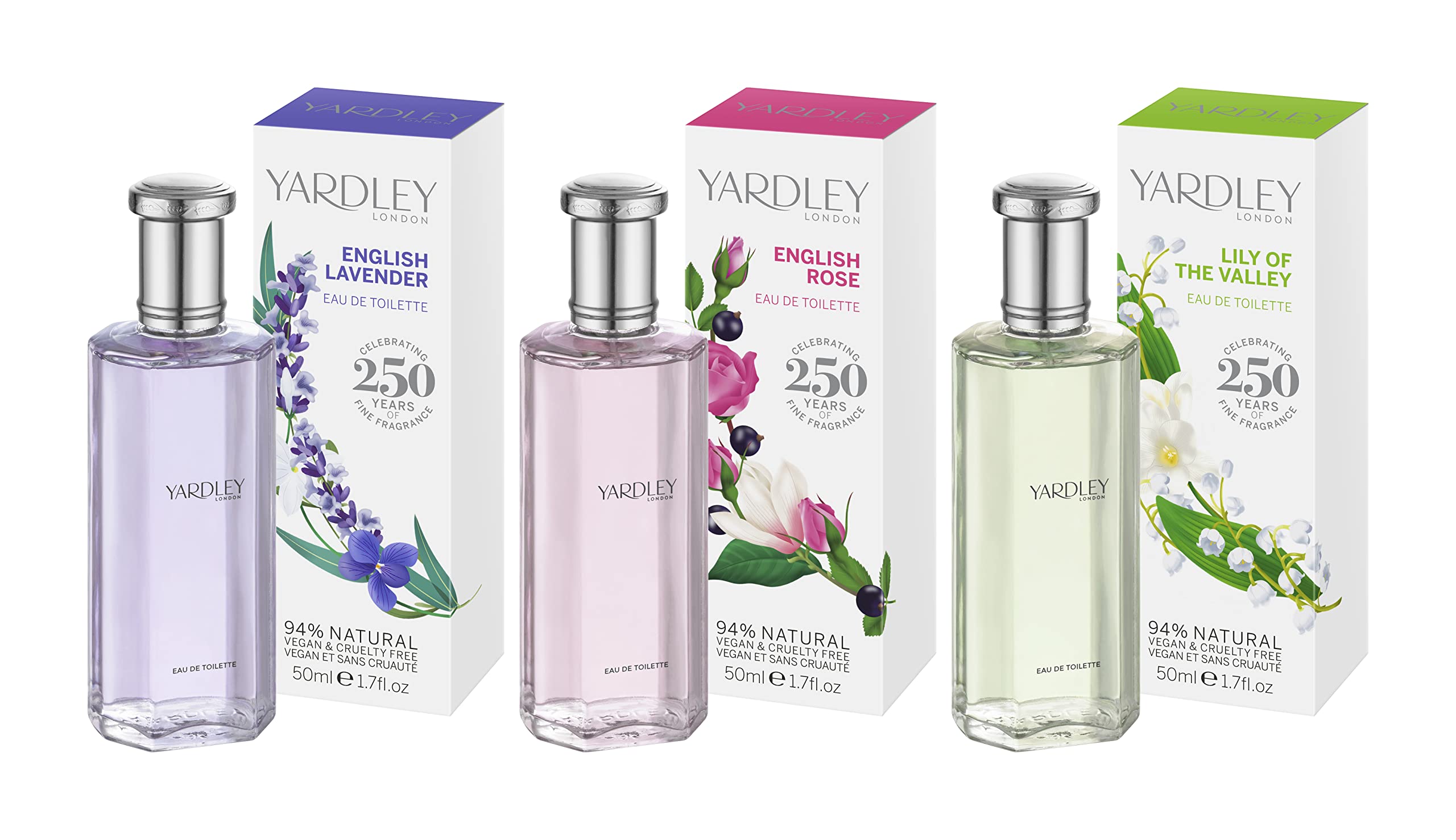 Foto 2 | Perfume Yardley Of London Eau De Toilette En Aerosol, Rosa Inglesa, 50 Ml - Venta Internacional.